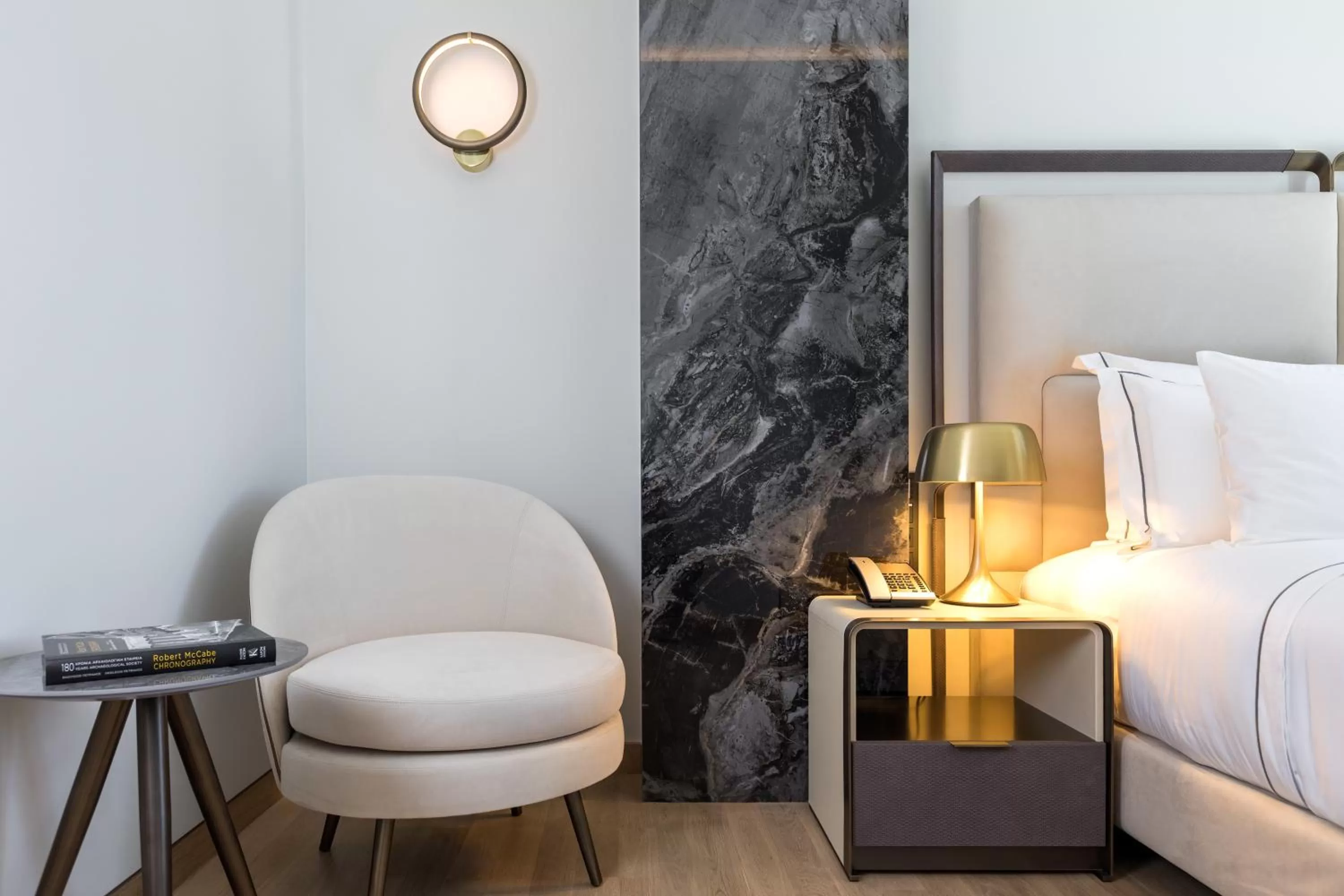 Seating area, Bed in Grand Hotel Kalamata