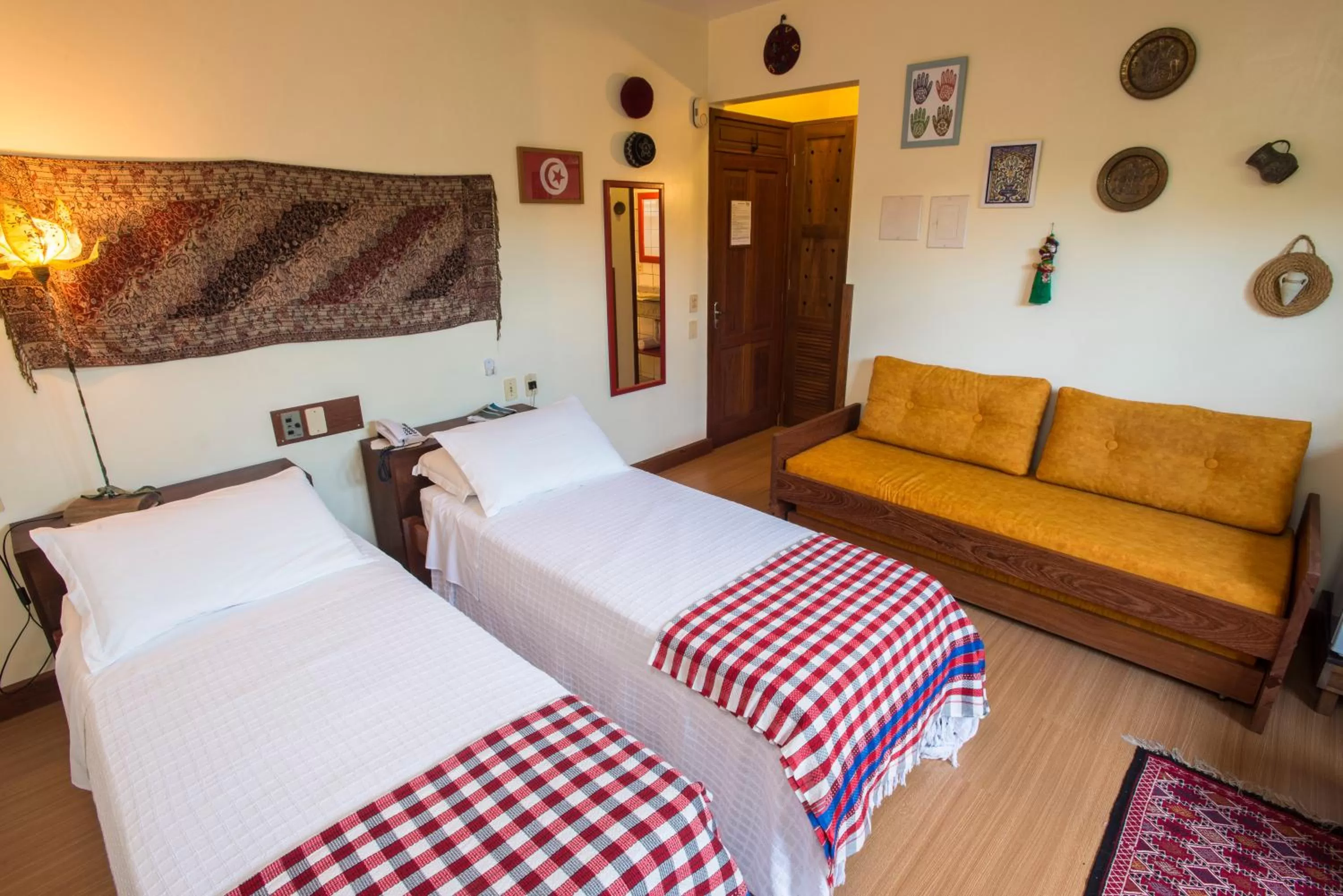 Bed in Pousada Old Beach