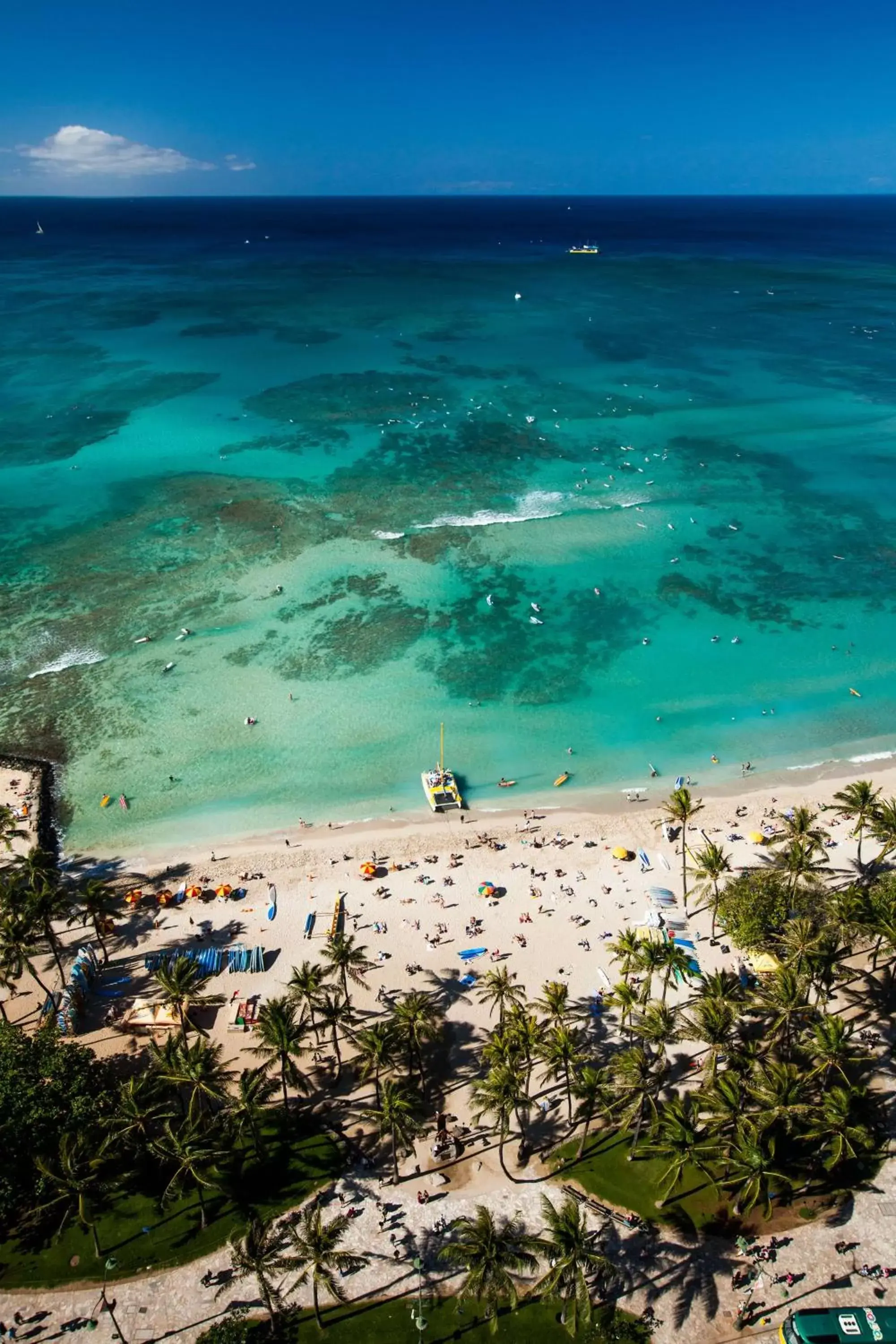 Beach, Bird's-eye View in Hyatt Regency Waikiki Beach Resort & Spa