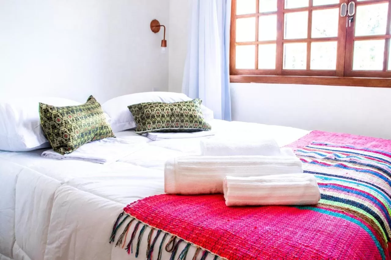 Bed in Pousada Saruê Natal Praia RN