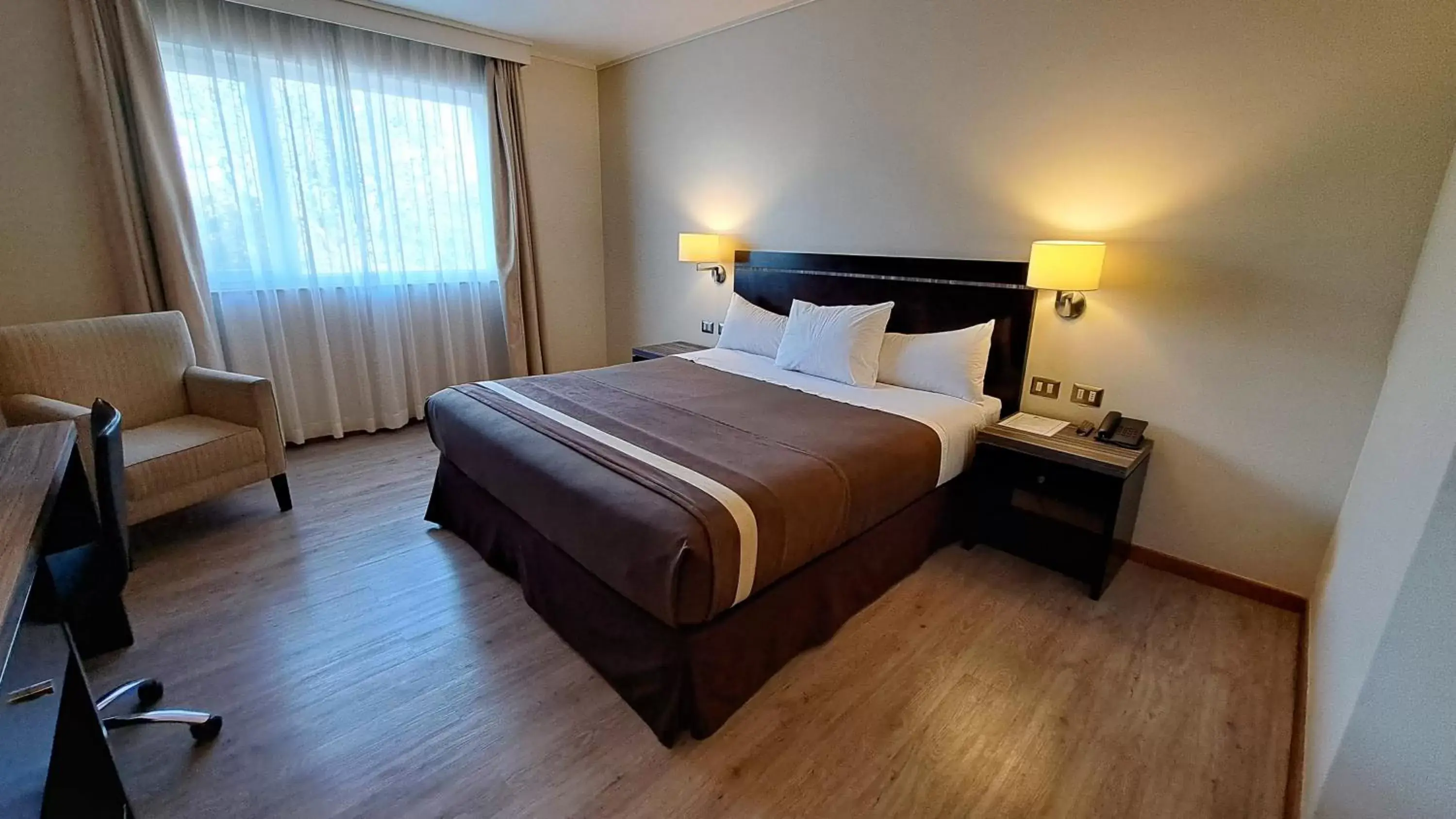 Bed in Hotel Diego de Almagro Curicó