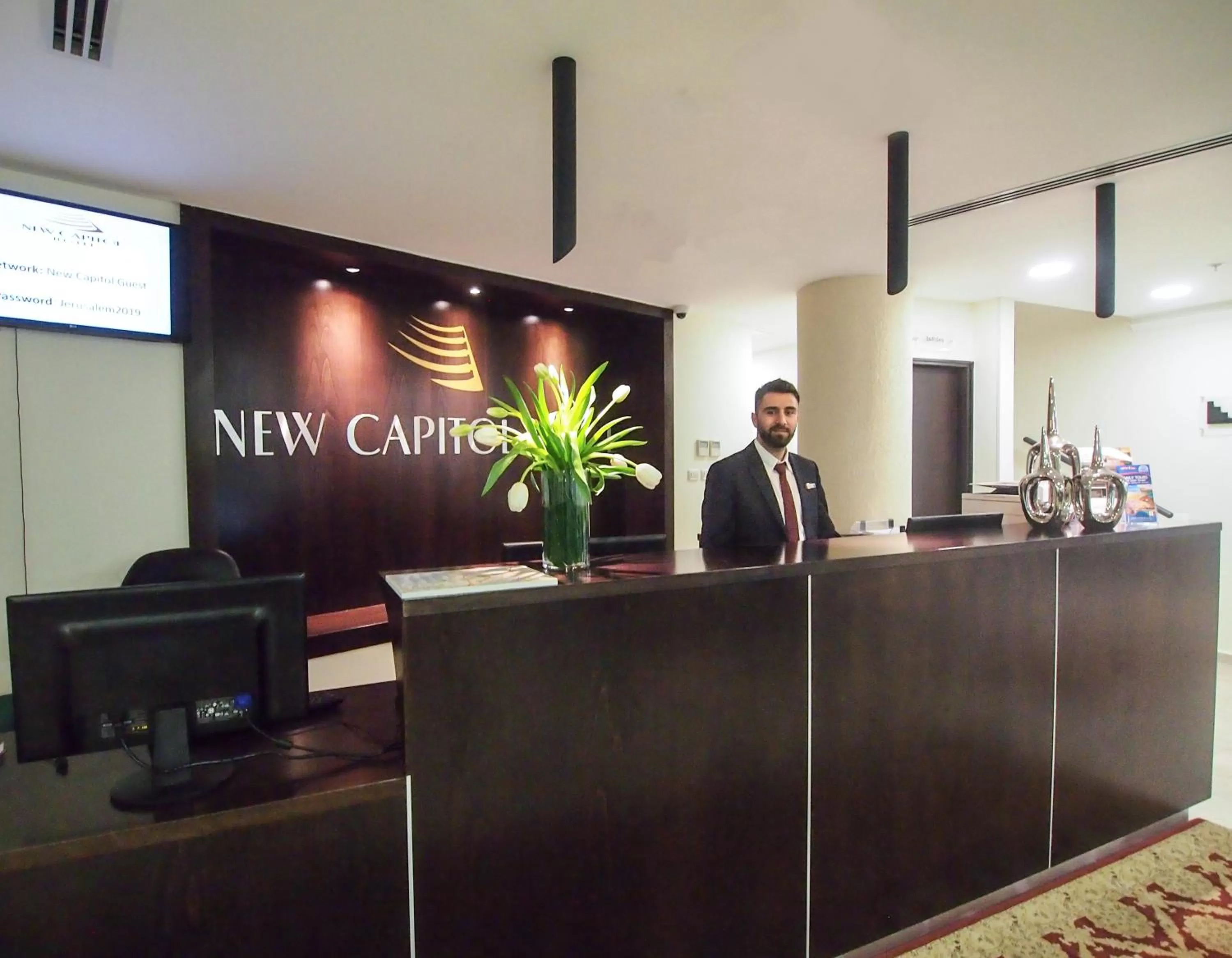 Lobby or reception in New Capitol Hotel - Jerusalem