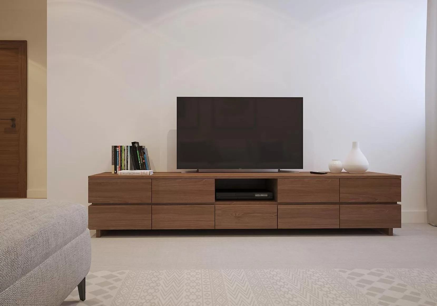 Living room, TV/Entertainment Center in Plush Hotel,Abuja