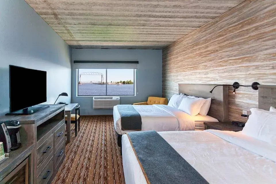 Bed in Pier B Resort