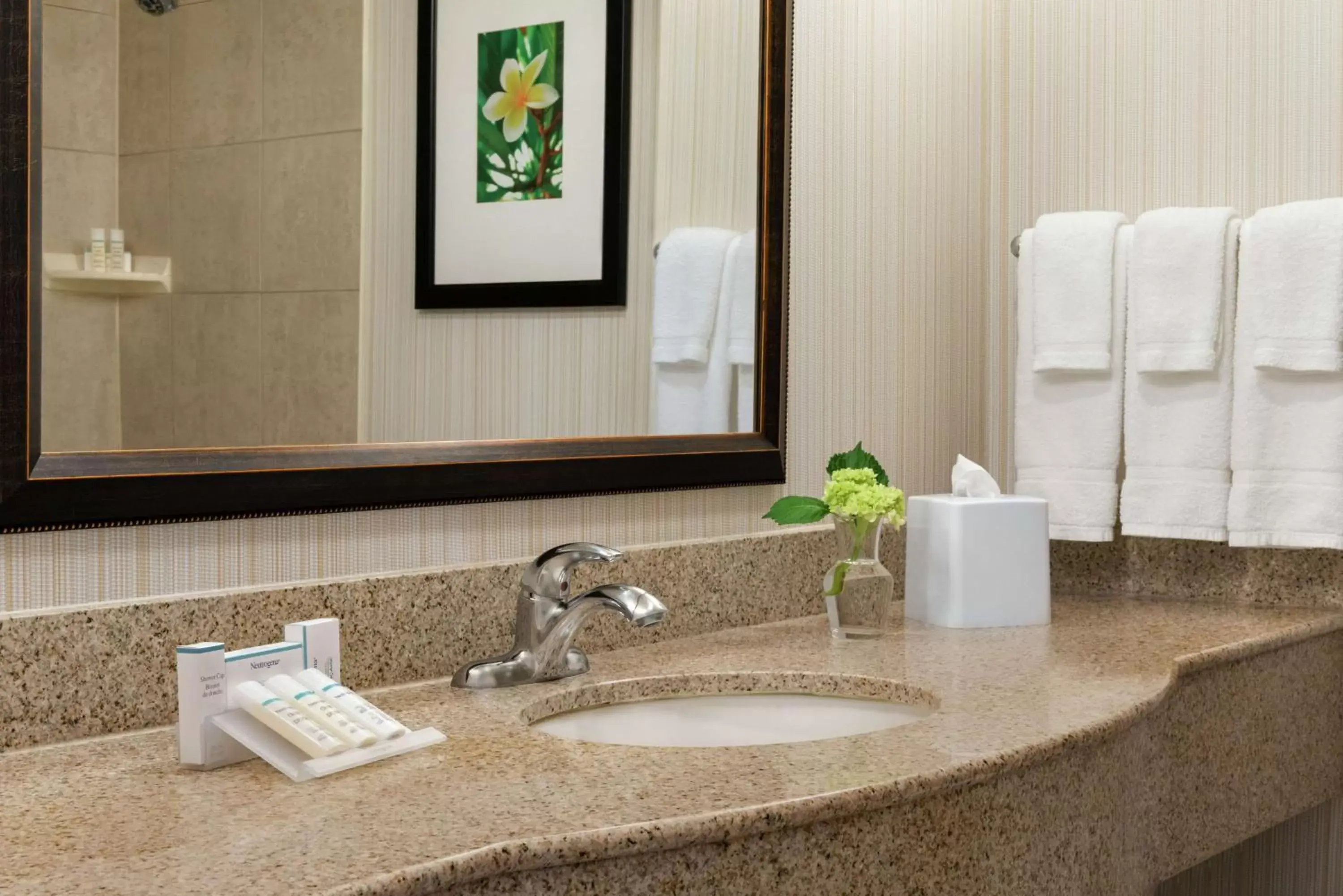 Bathroom in Hilton Garden Inn Saskatoon Downtown Bathroom in Hilton Garden Inn Saskatoon Downtown