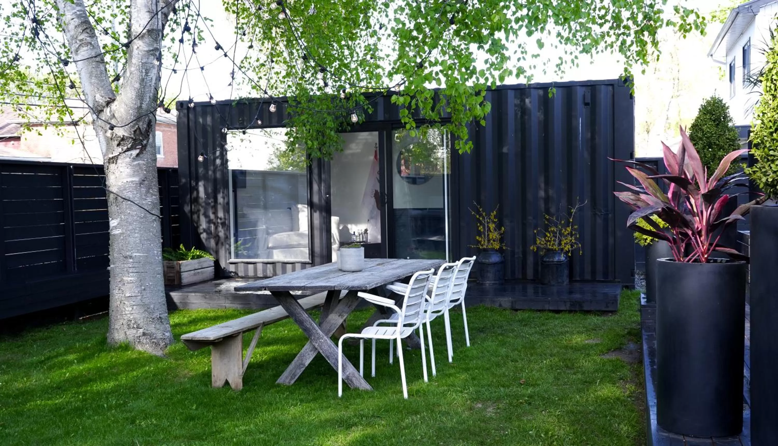 Garden view in The Lakeside Prince Edward County