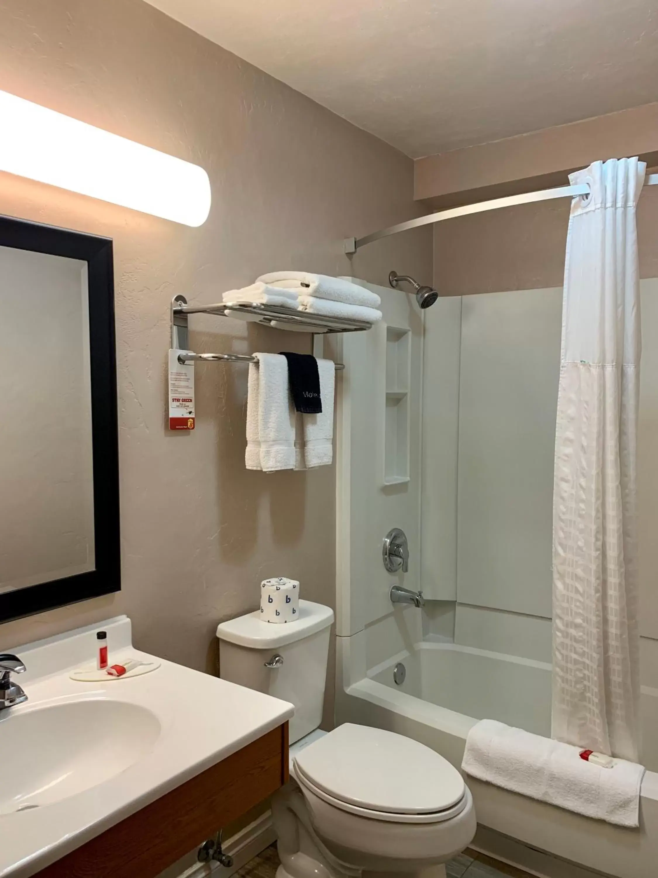 Shower, Bathroom in Super 8 by Wyndham Port Angeles at Olympic National Park