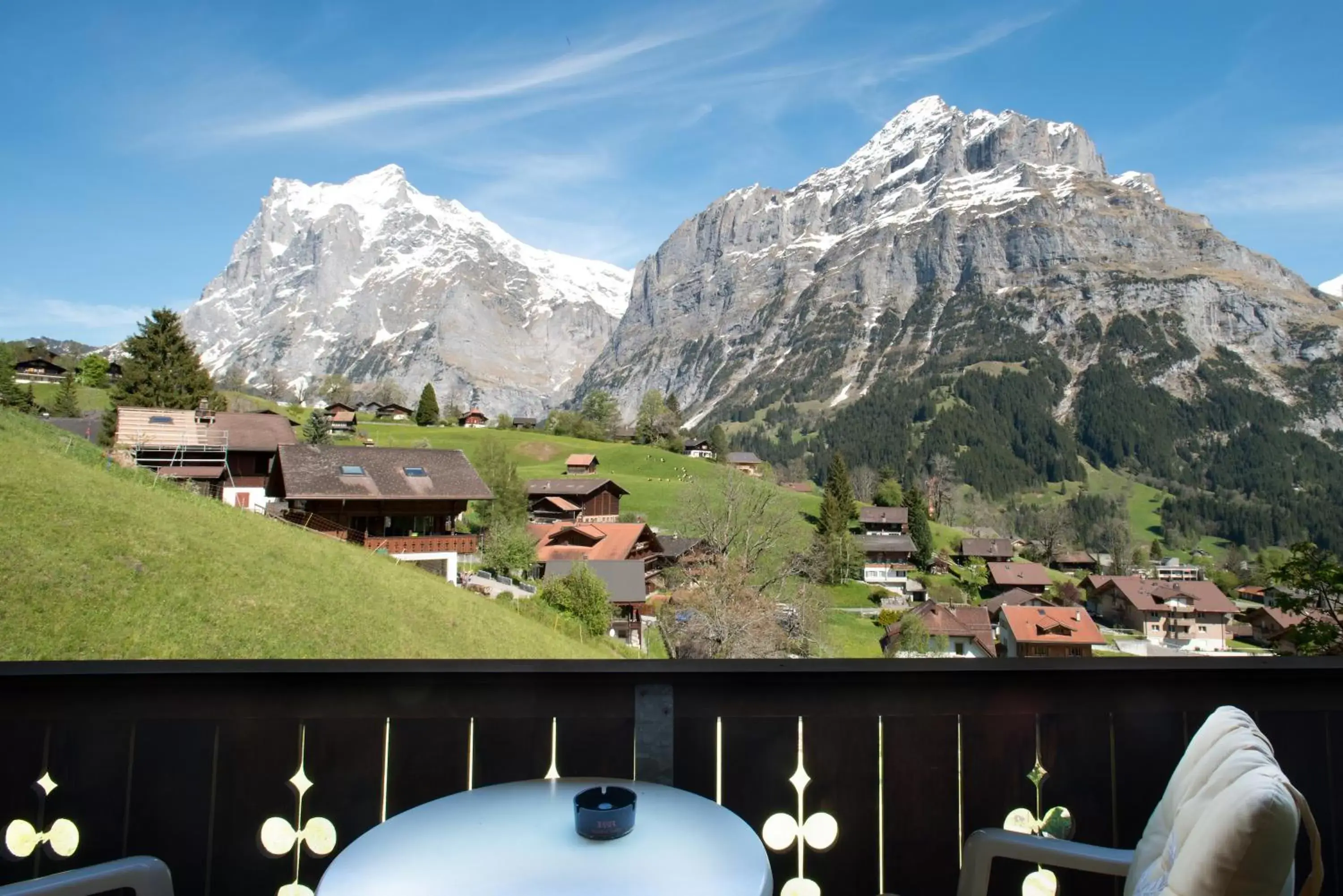 Balcony/Terrace, Mountain View in Hotel Sonnenberg