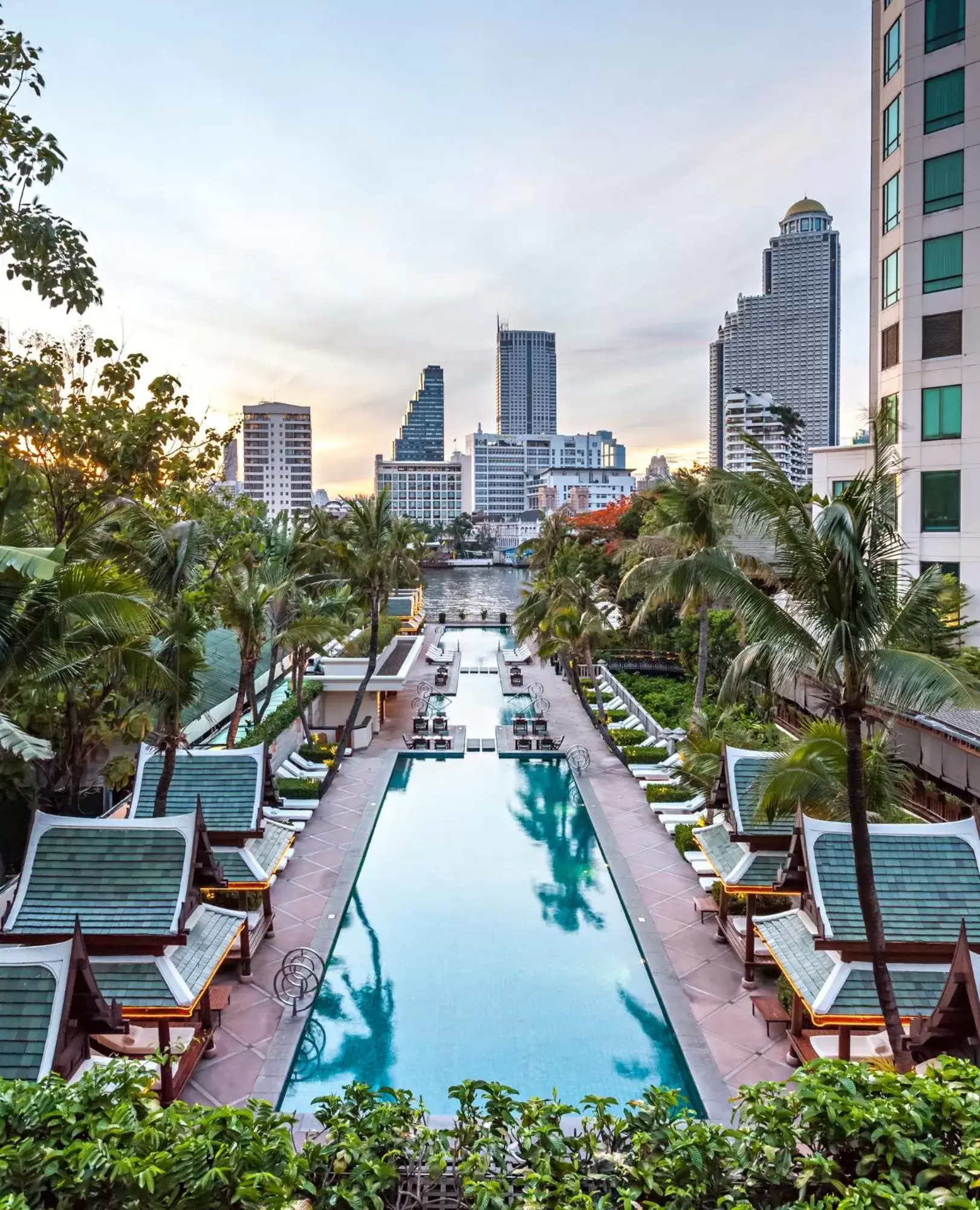 Pool View in The Peninsula Bangkok - SHA Extra Plus