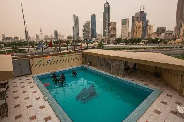 Pool View in Kuwait Continental Hotel