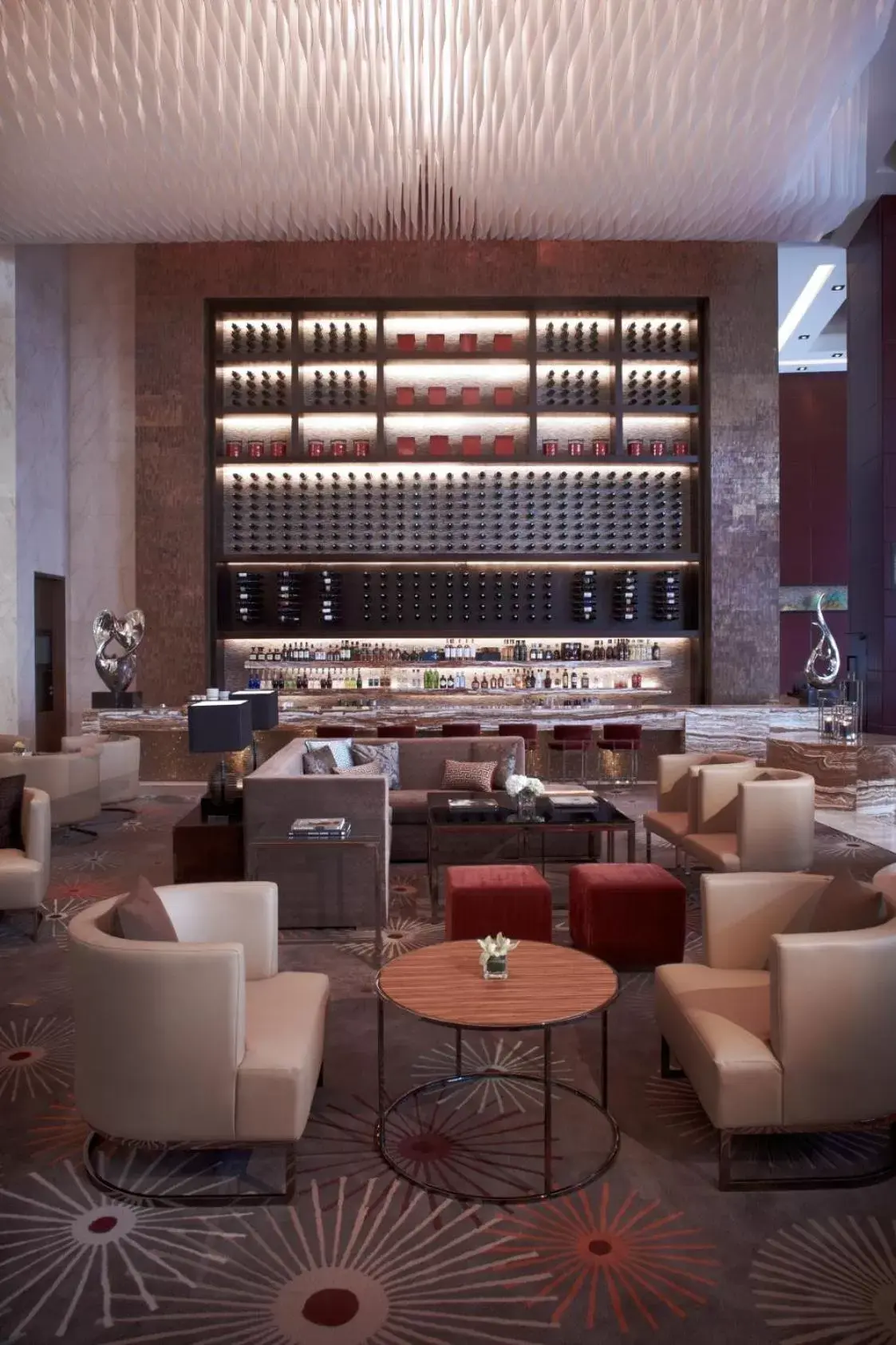 Lobby or reception, Lounge/Bar in Shanghai Marriott Hotel Pudong East