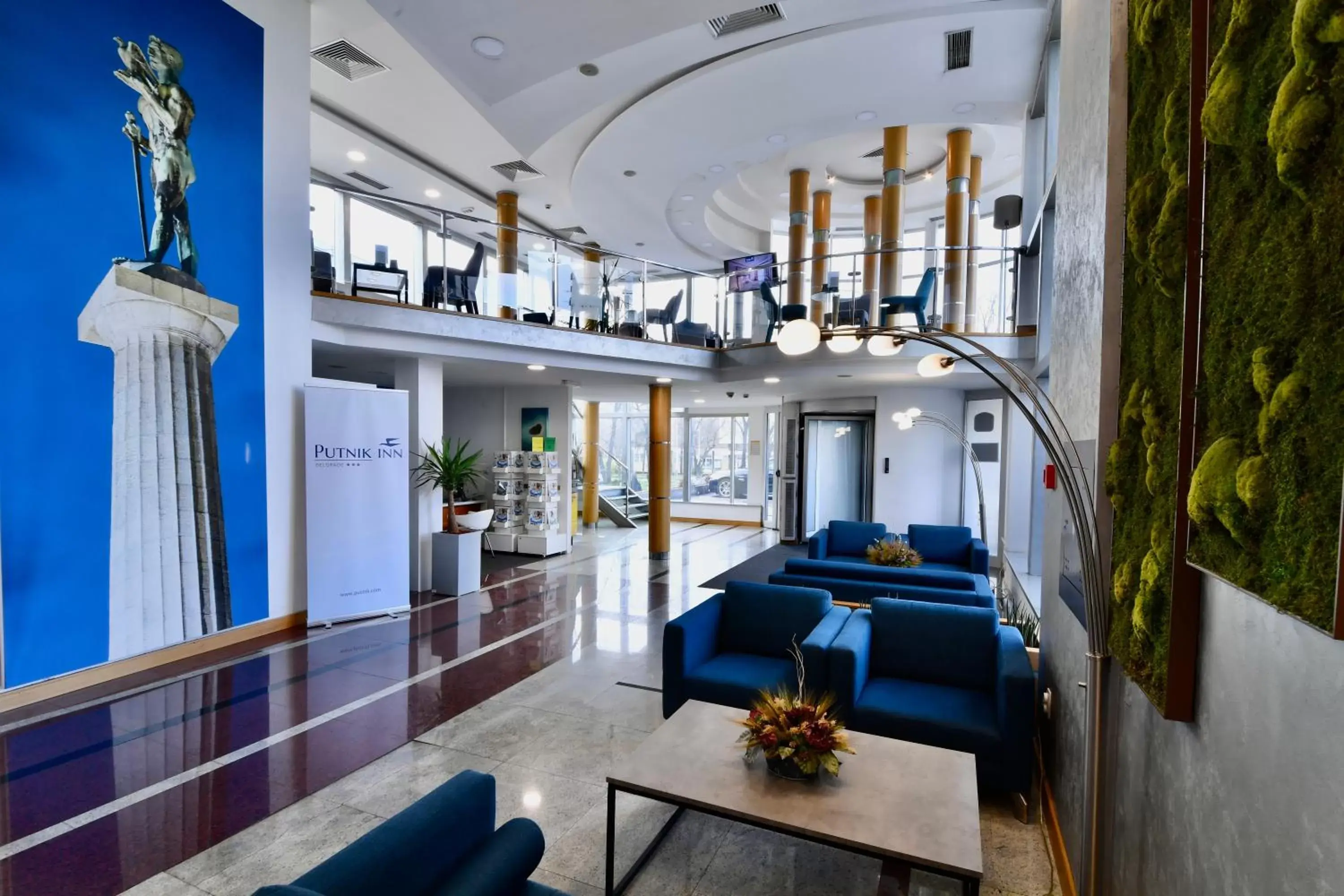 Lobby or reception in Putnik Inn Belgrade Lobby or reception in Putnik Inn Belgrade