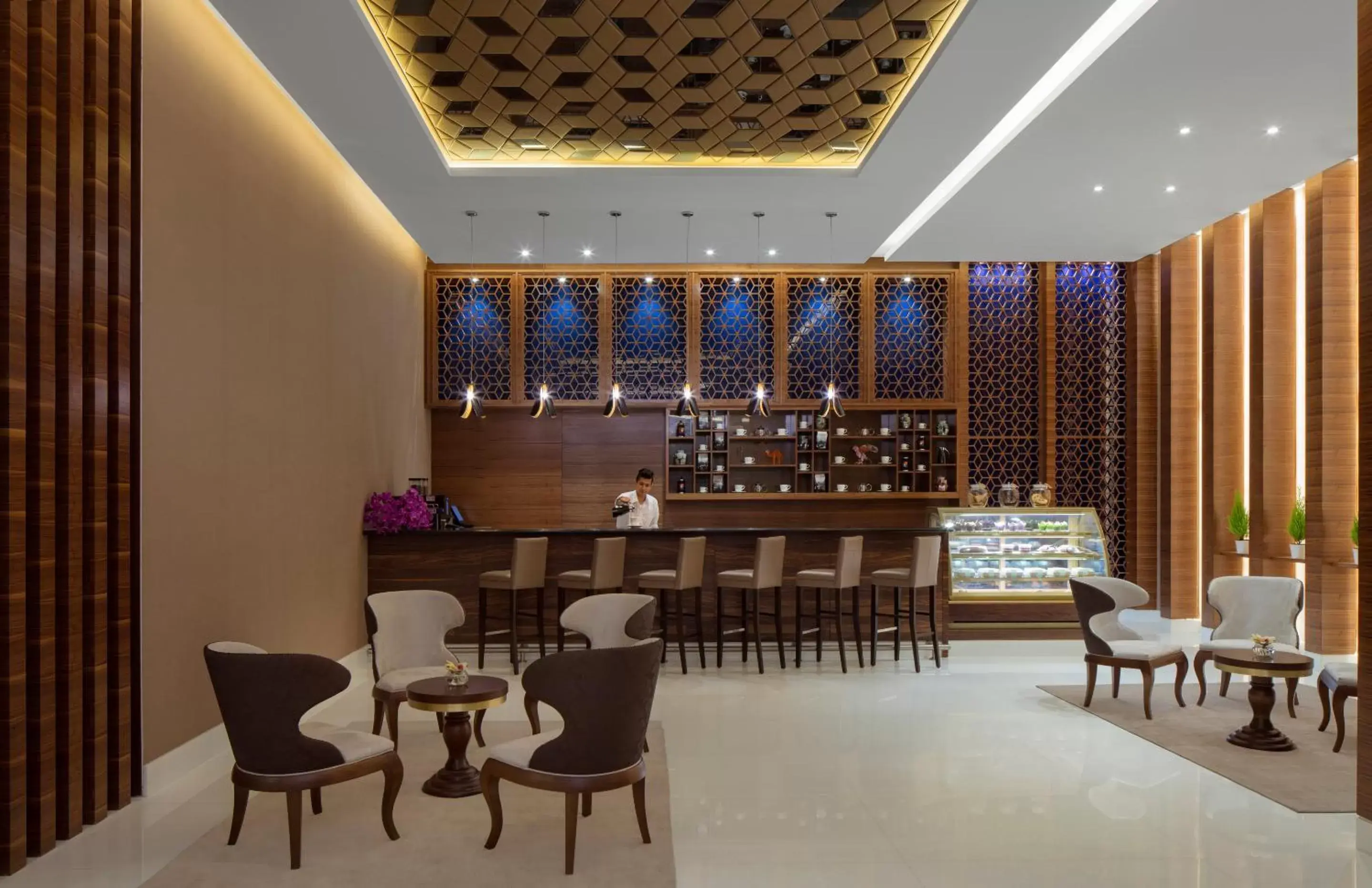 Lobby or reception, Lounge/Bar in Radisson Blu Hotel, Dubai Waterfront