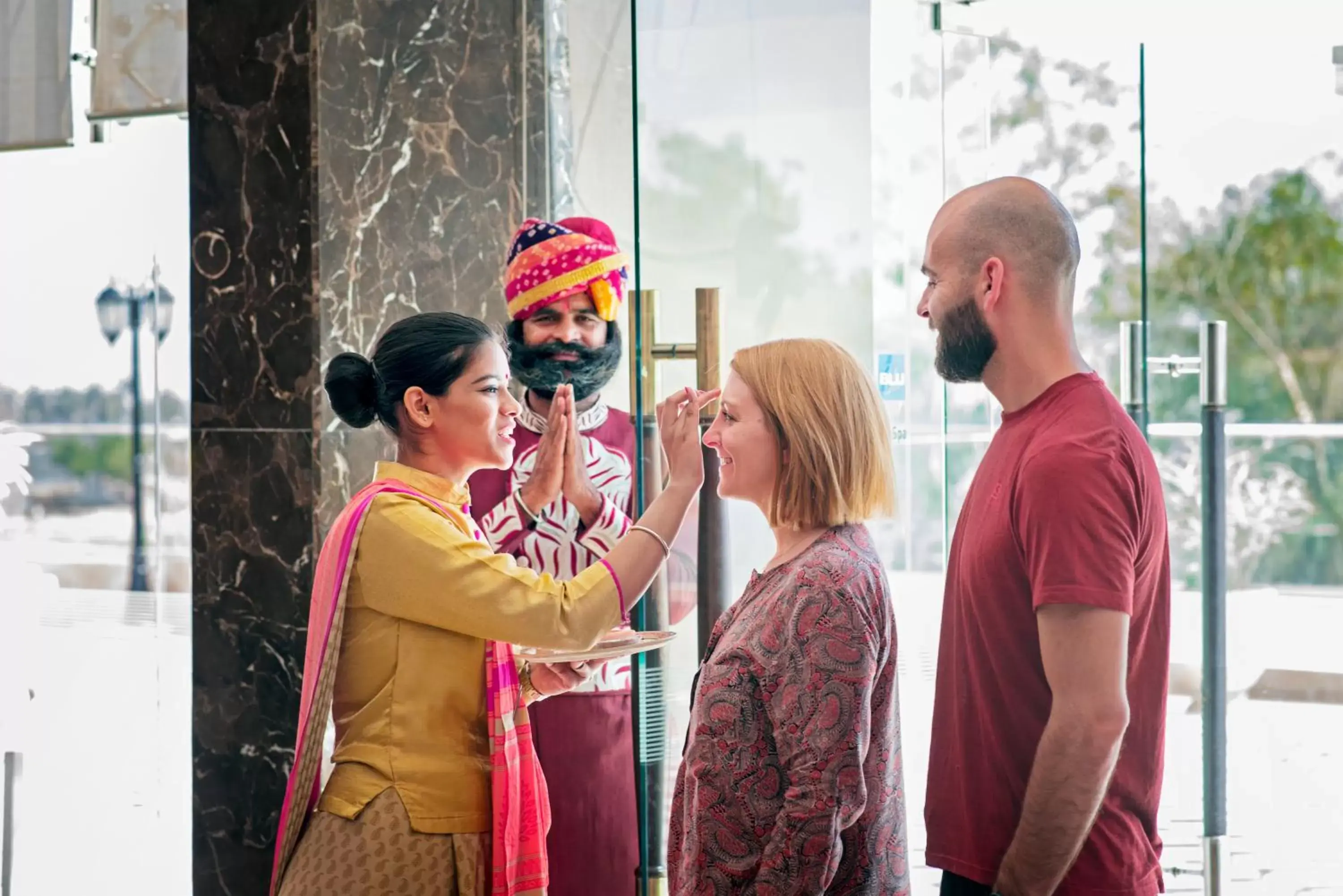 Staff in Radisson Blu Udaipur Palace Resort & Spa