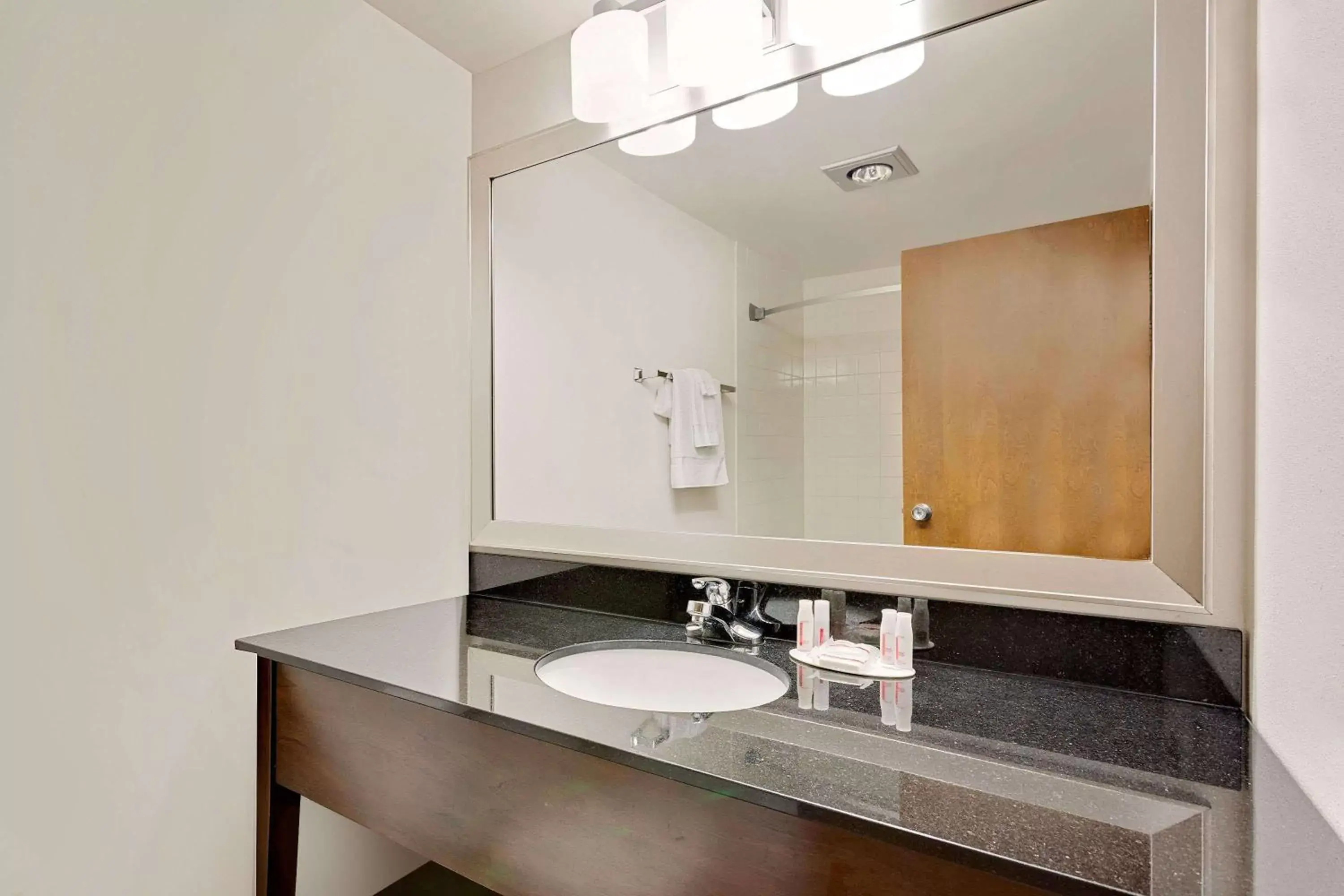 Bathroom in Ramada by Wyndham Marquette