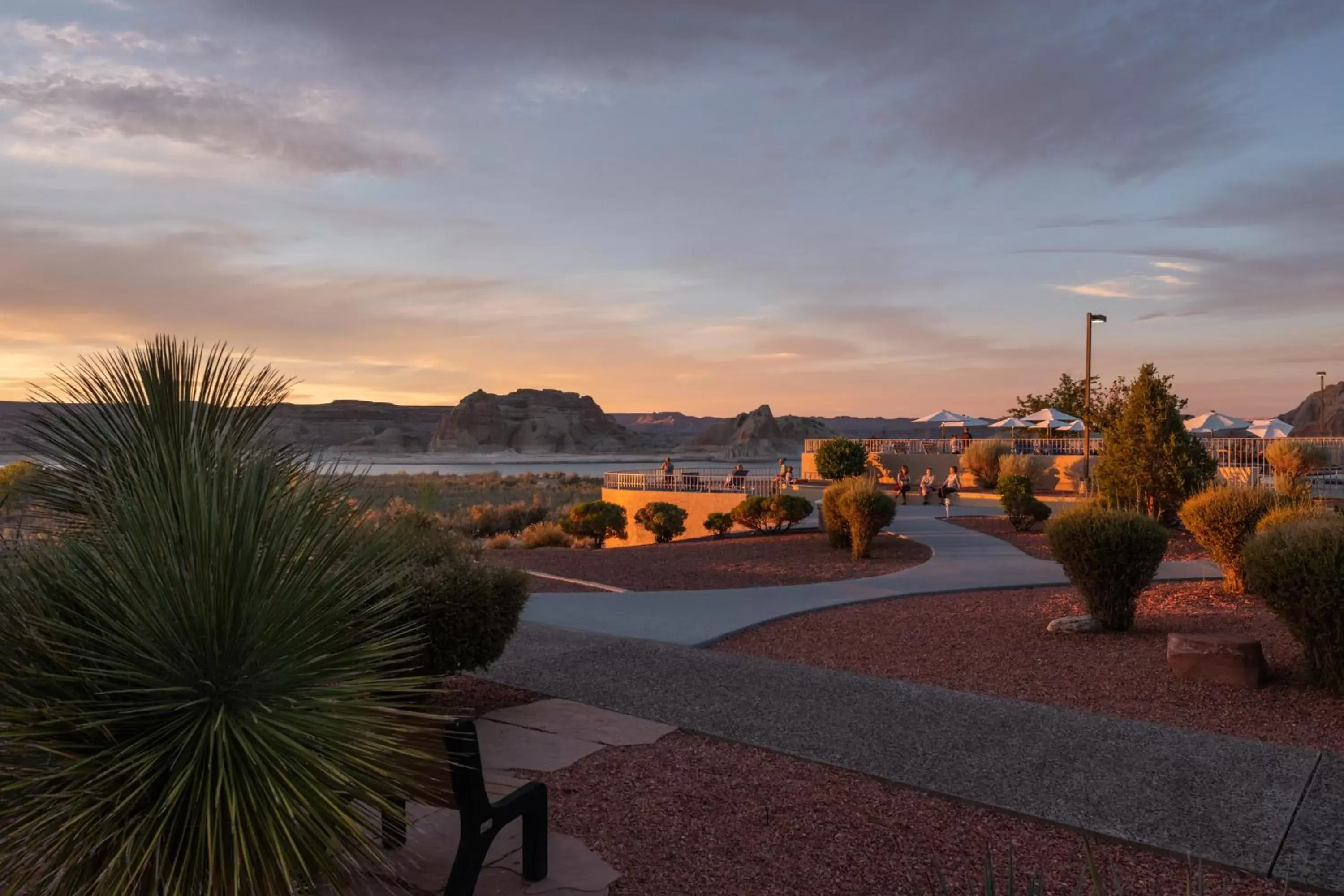 Sunset in Lake Powell Resort