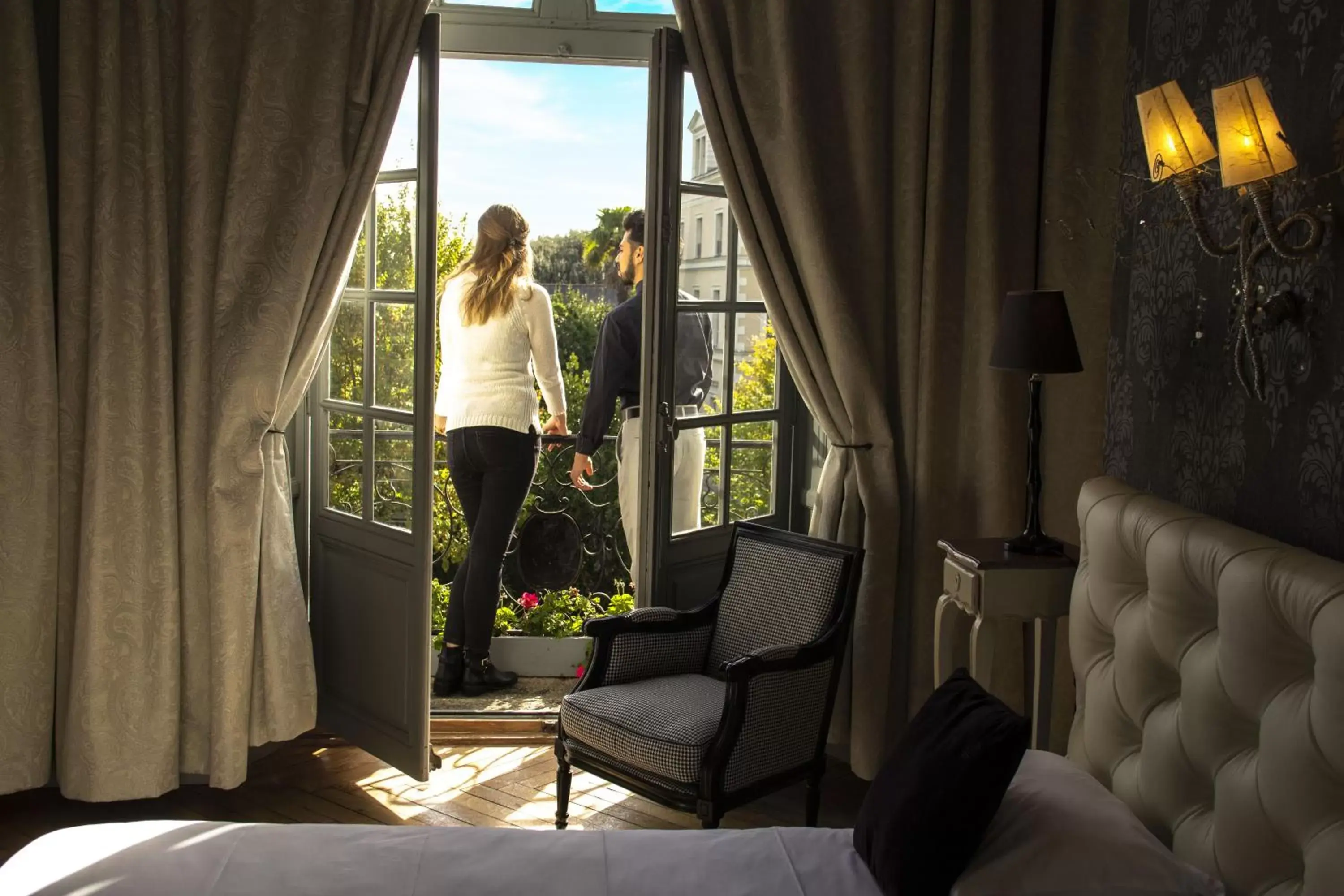 Bedroom in Hôtel & Spa Perier Du Bignon