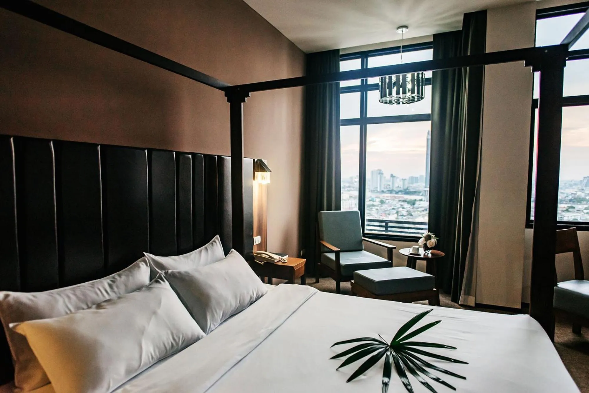 Bed in Grand Howard Hotel Bangkok