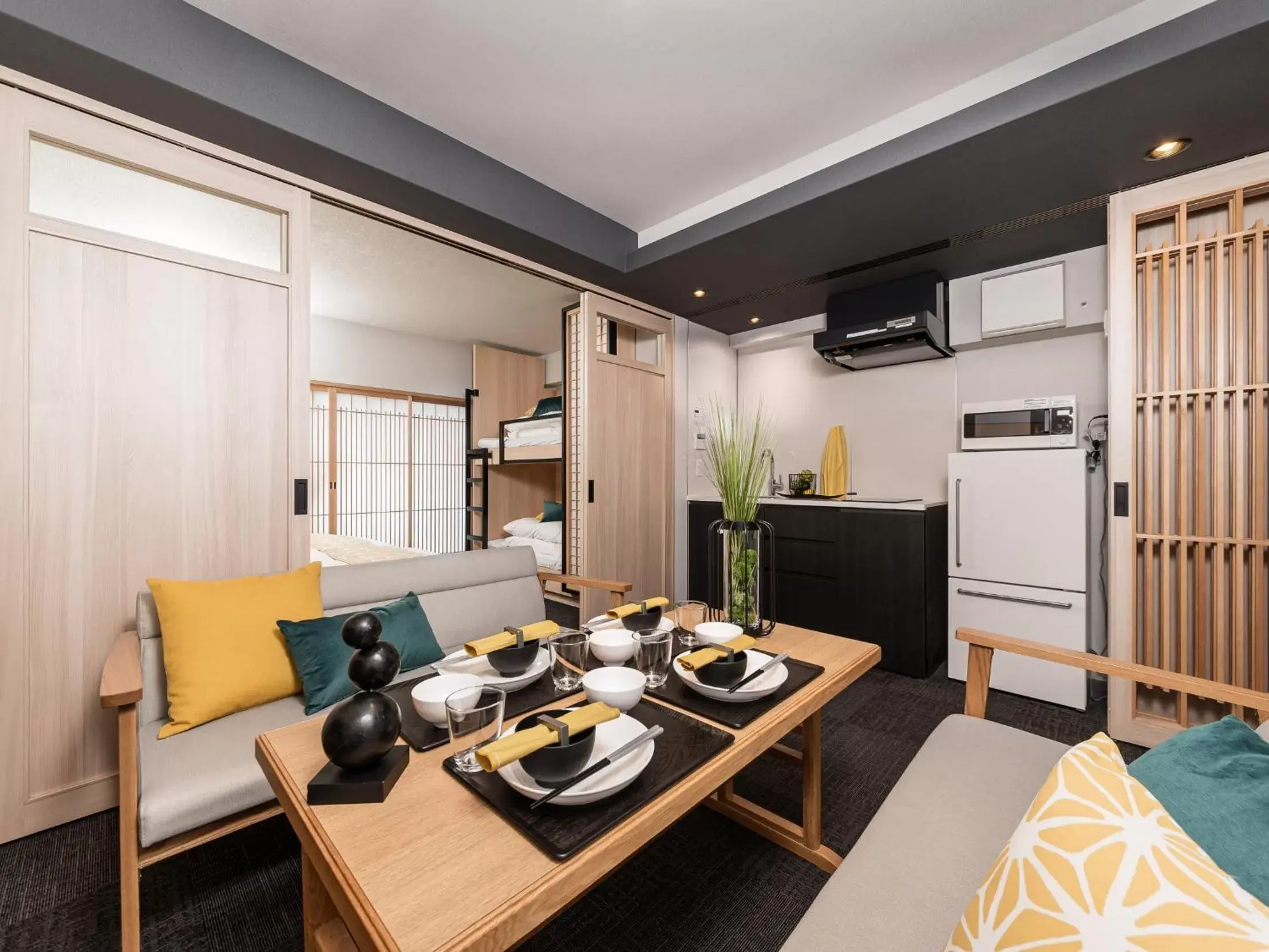 Kitchen or kitchenette, Dining Area in MIMARU kyoto NIJO CASTLE