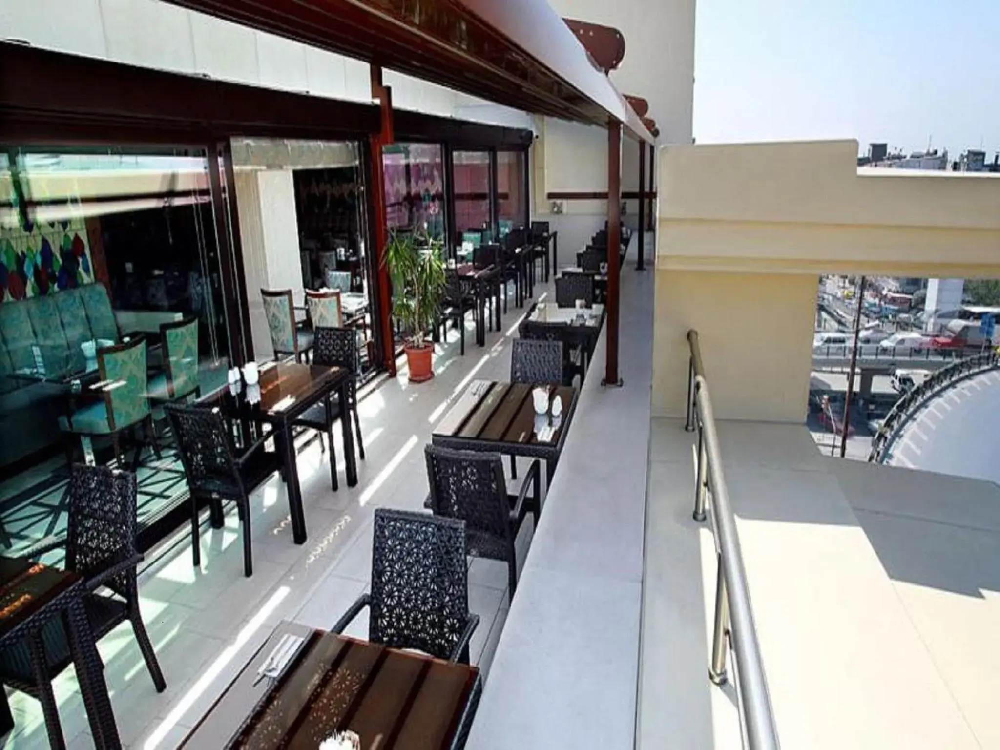 Balcony/Terrace, Restaurant/Places to Eat in Grand Durmaz Hotel