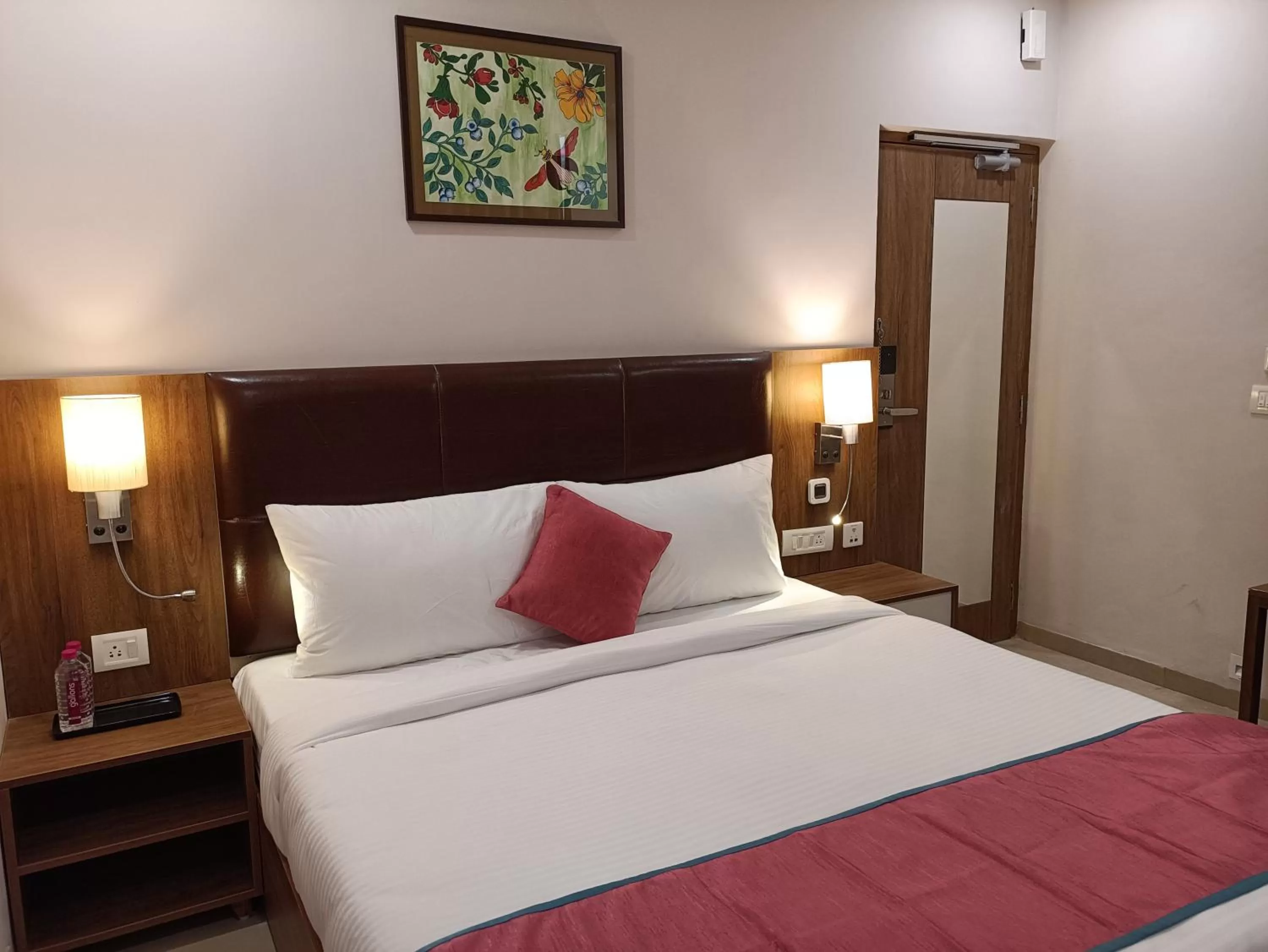 View (from property/room), Bed in The Beacon Hotel Vadodara