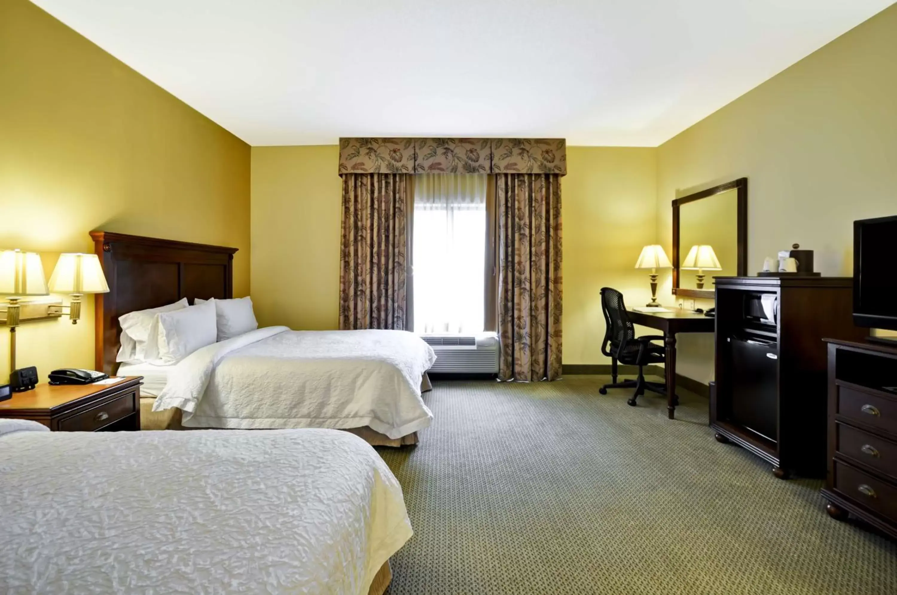 Bed, TV/Entertainment Center in Hampton Inn & Suites North Charleston-University Boulevard