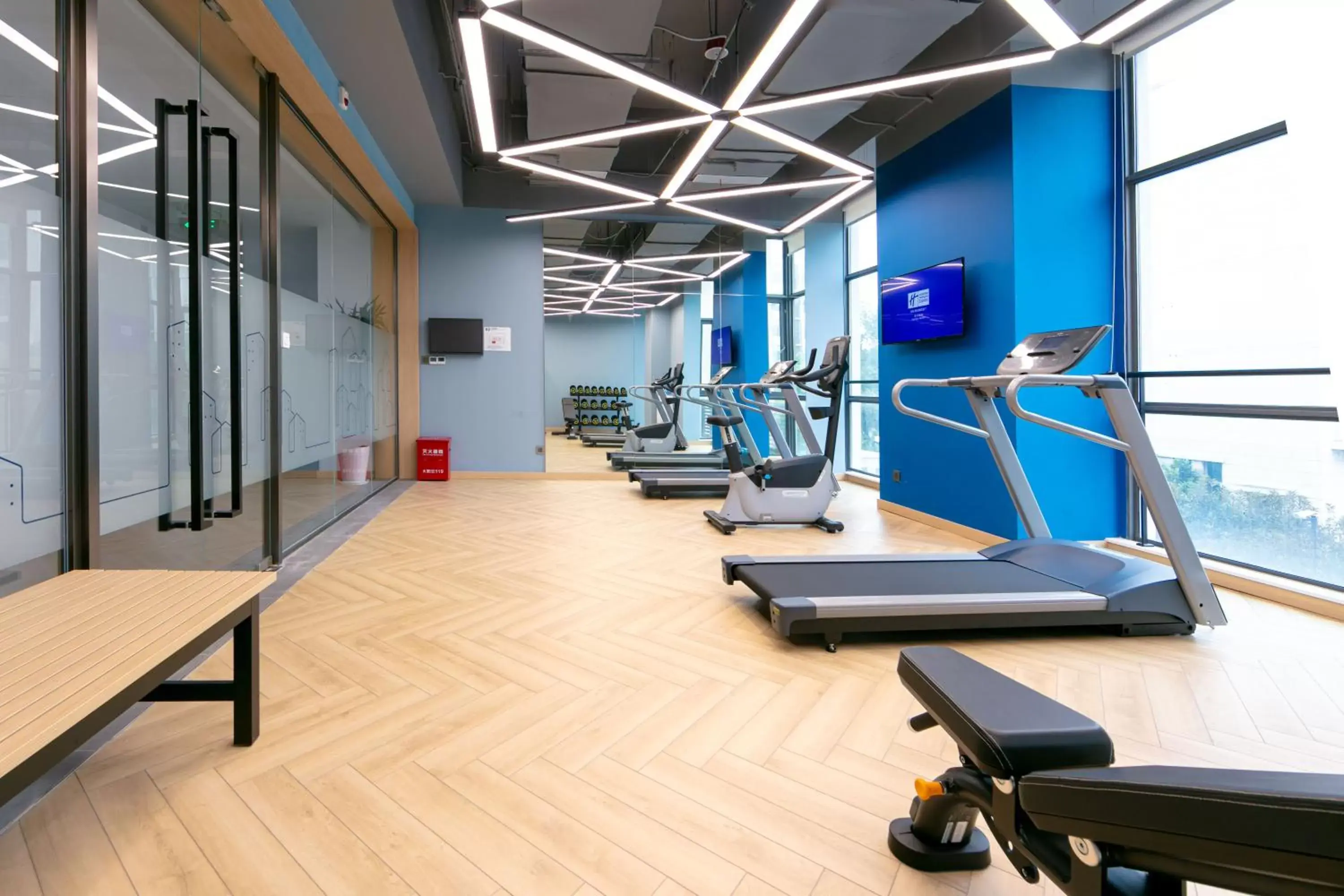 Fitness centre/facilities in Holiday Inn Express Shanghai Pudong Airport by IHG Fitness centre/facilities in Holiday Inn Express Shanghai Pudong Airport by IHG