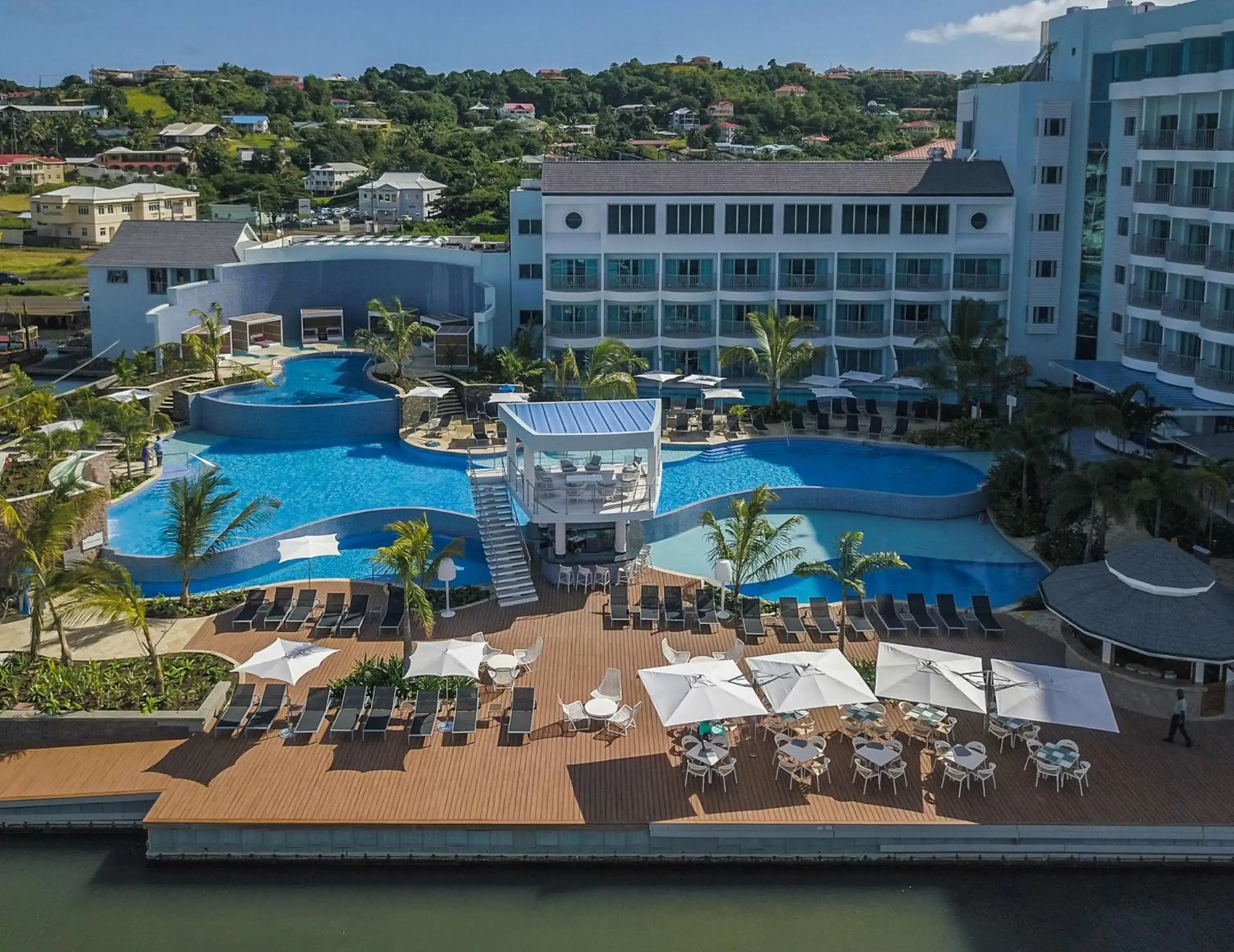 Property building, Pool View in Harbor Club St Lucia, Curio Collection by Hilton