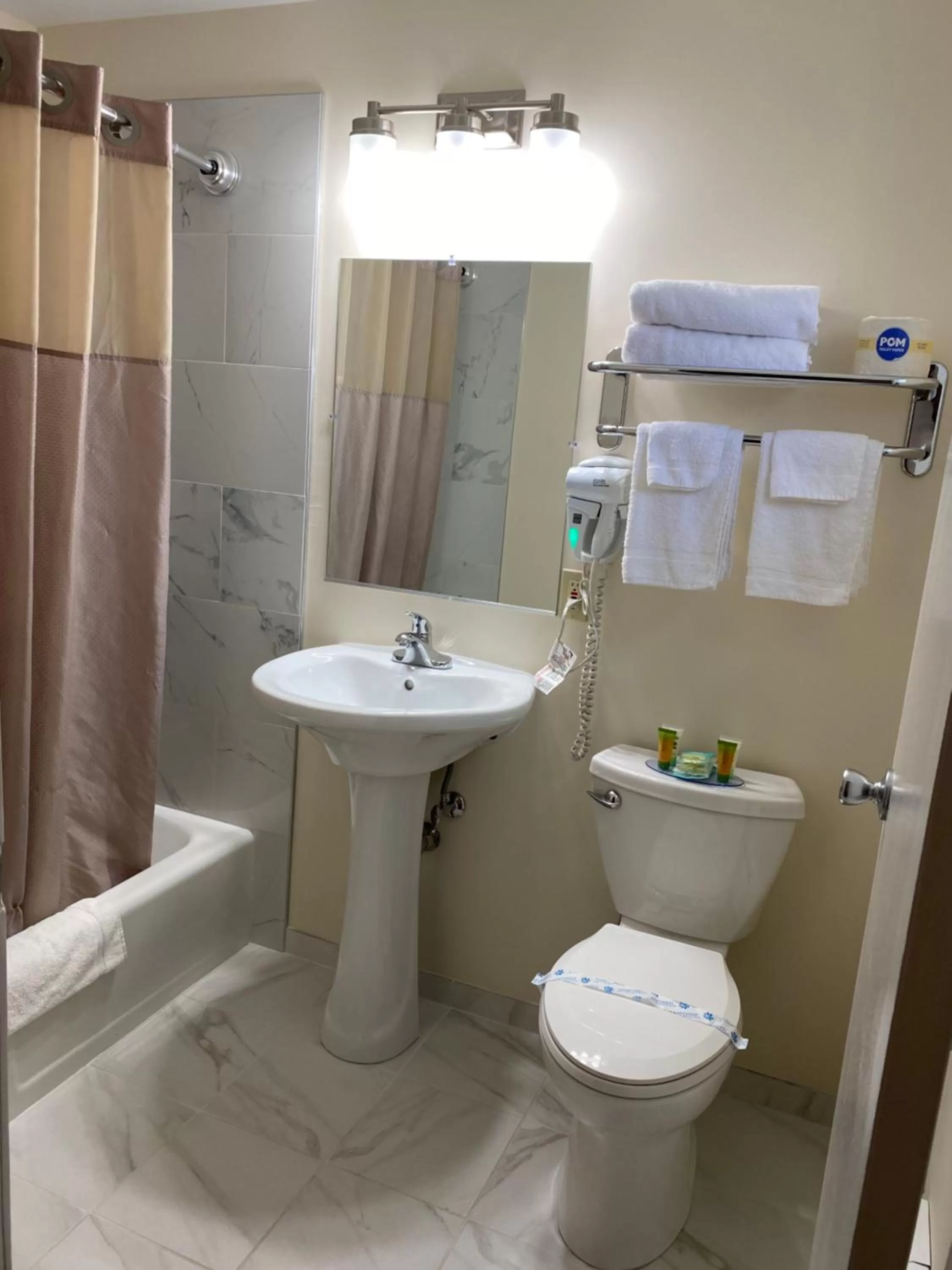 Bathroom in Villager Motel