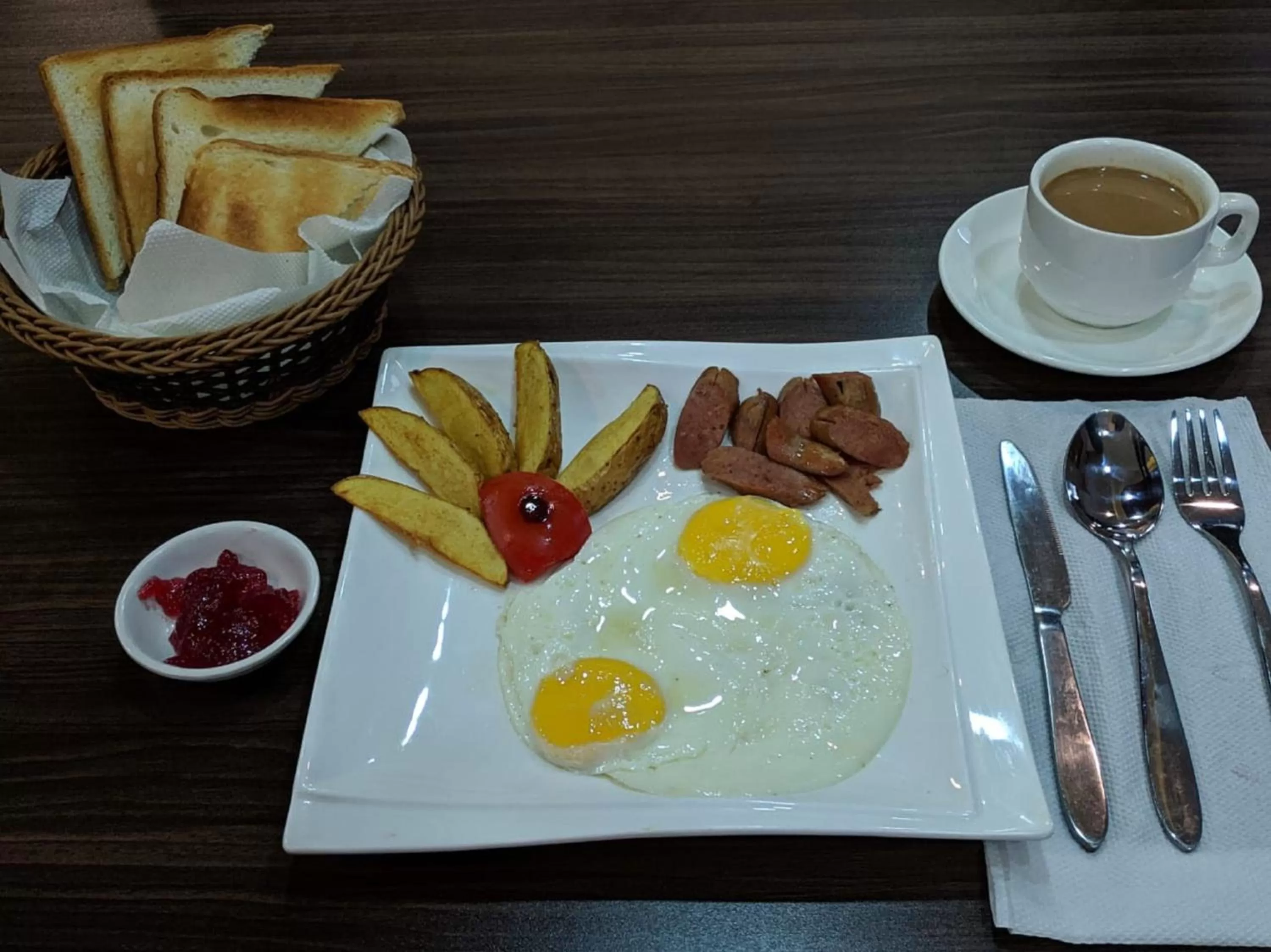 Continental breakfast in Hotel Nelly Marine