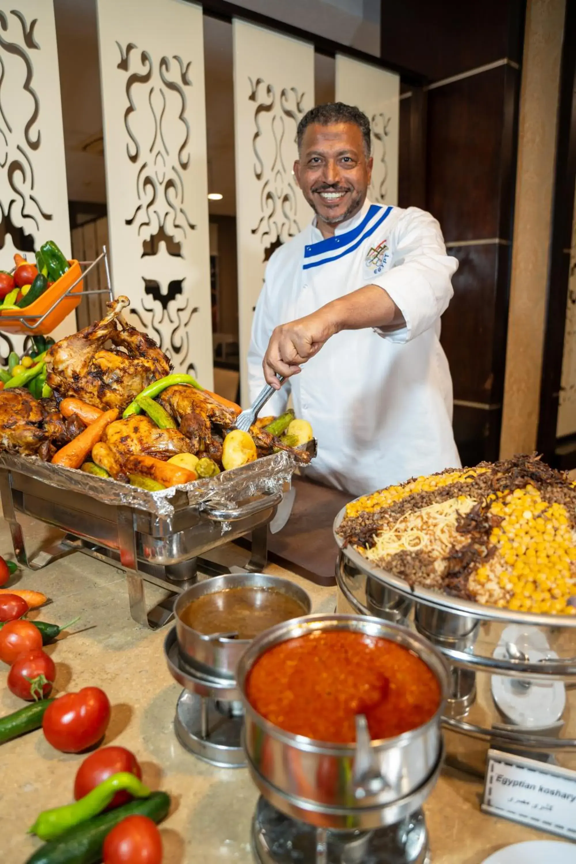 Dinner, Food in El Karma Beach Resort & Aqua Park - Hurghada