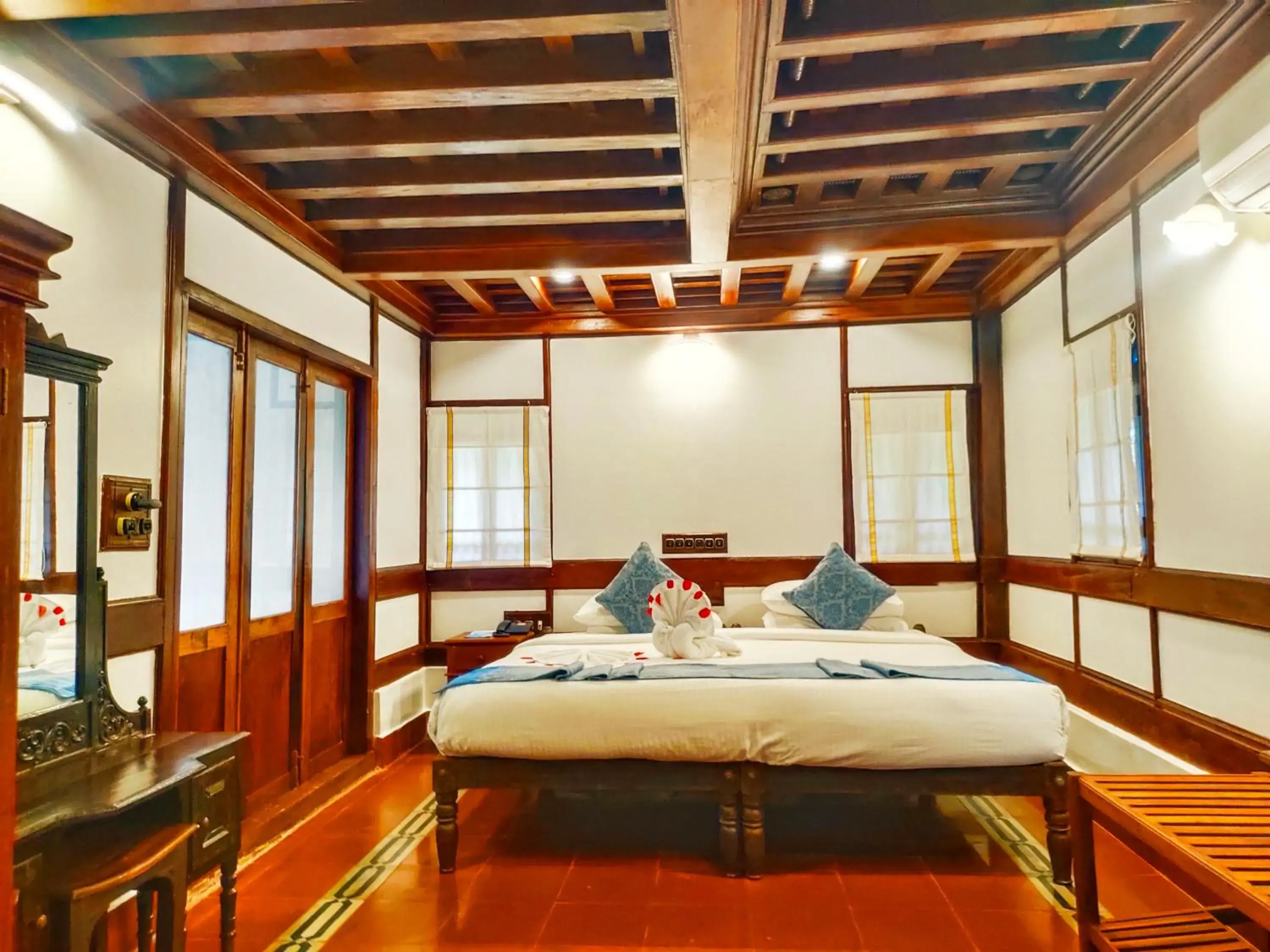 Bedroom in The Travancore Heritage Beach Resort