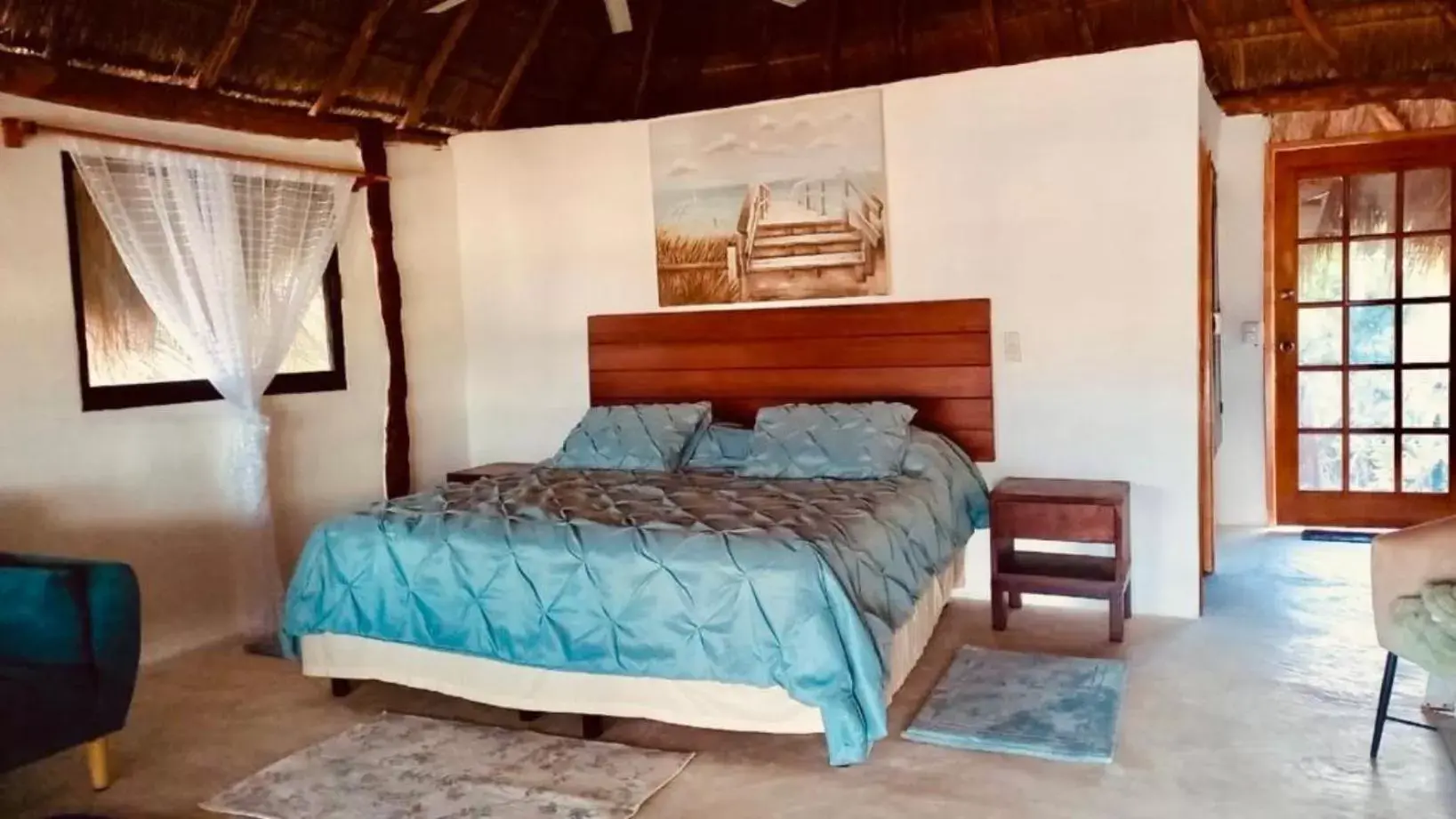 Photo of the whole room, Bed in Chancabañita Tulum