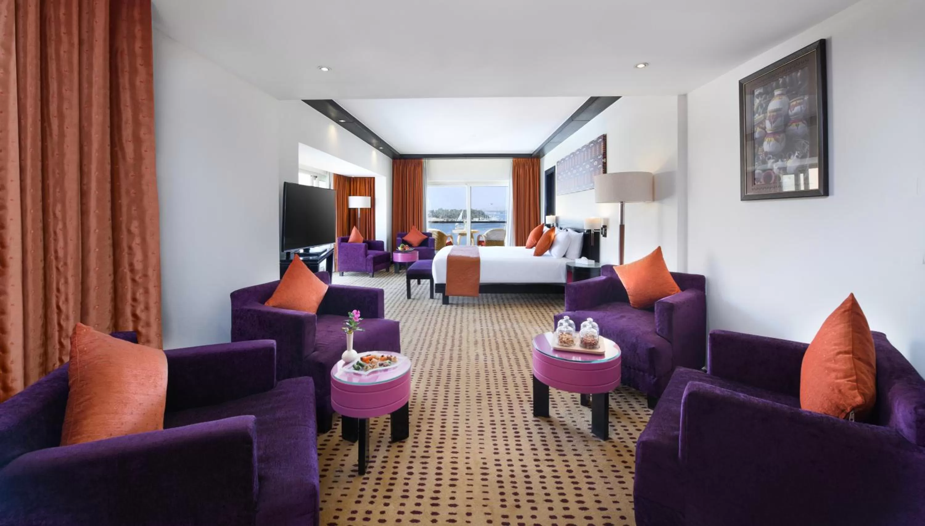 Living room in Mövenpick Resort Aswan