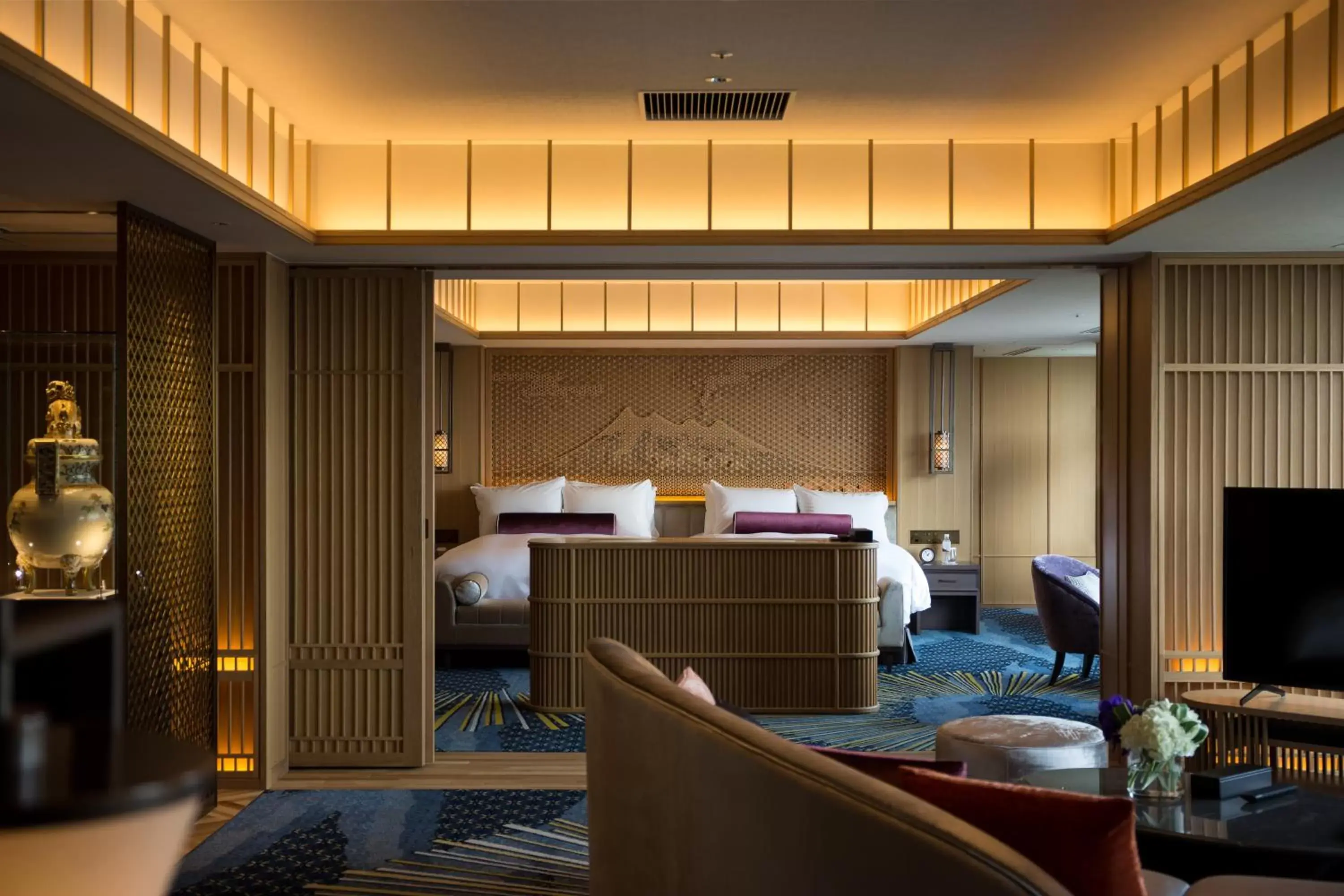 Bed in SHIROYAMA HOTEL kagoshima Bed in SHIROYAMA HOTEL kagoshima