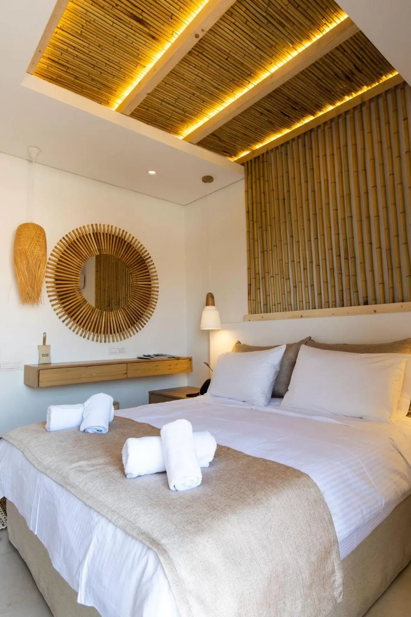Decorative detail, Bed in Aktaion Beach Boutique Hotel & Spa