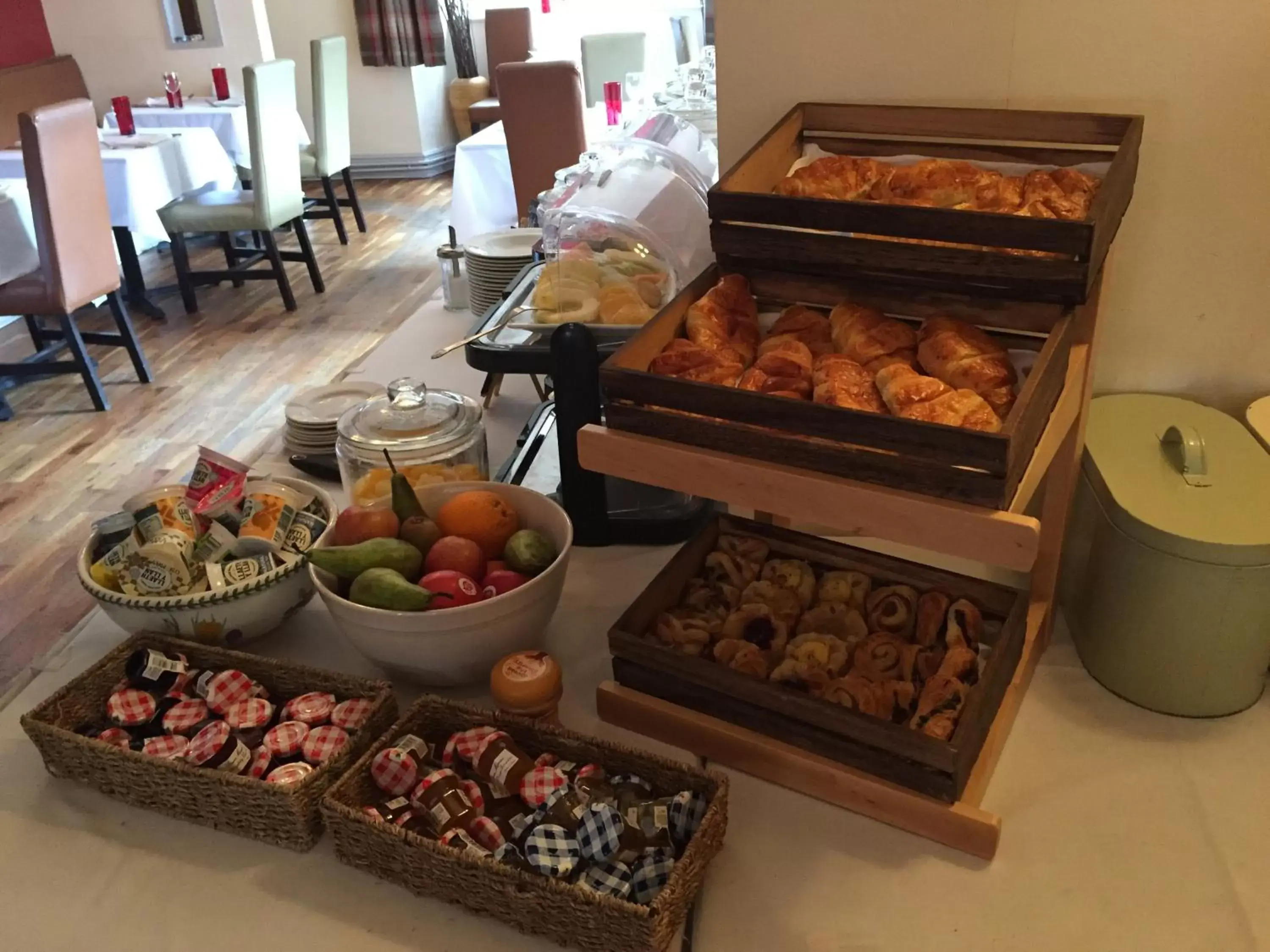 Continental breakfast, Food in Cwrt Bleddyn Hotel & Spa
