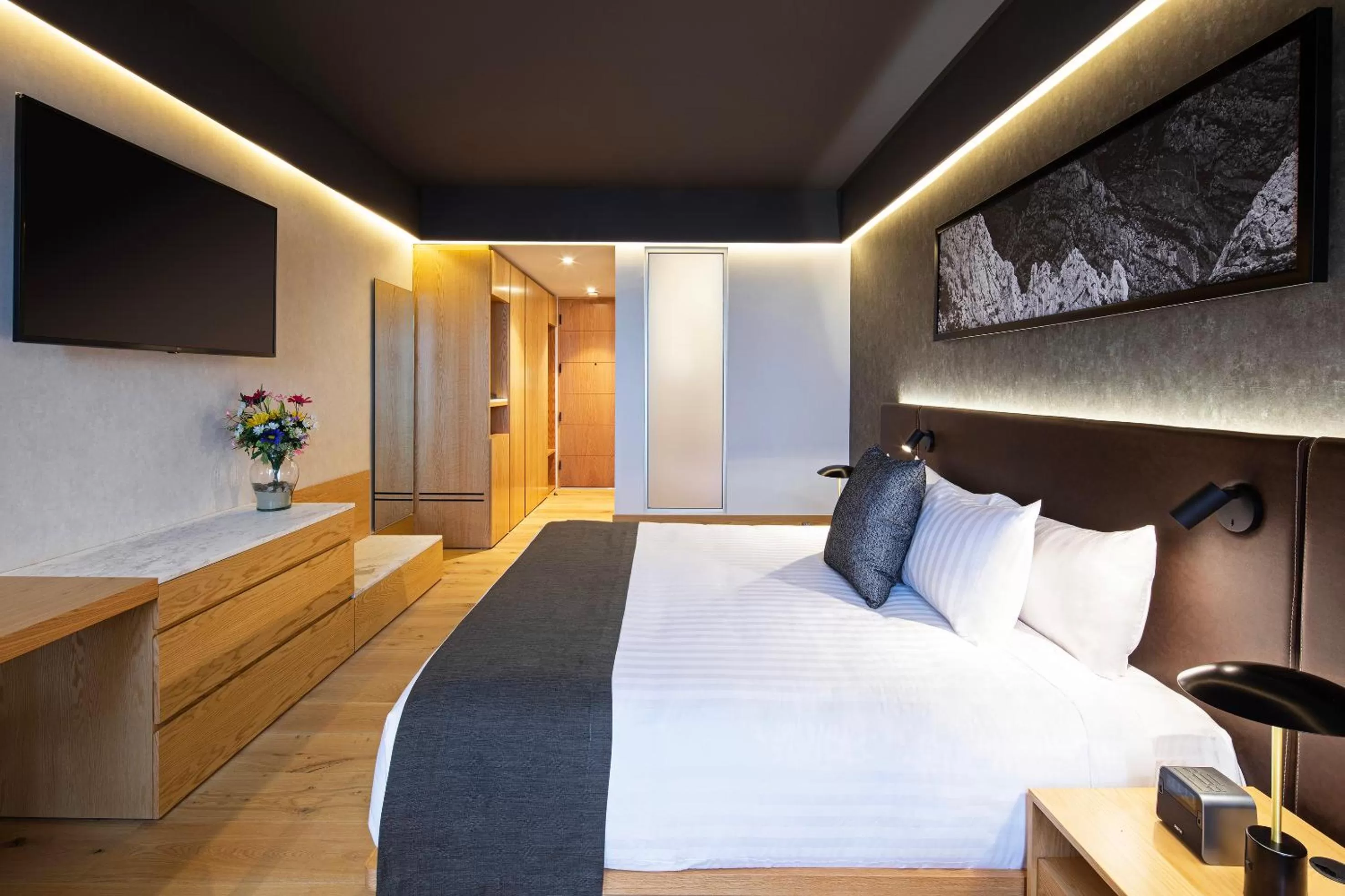 Bedroom, Bed in Galeria Plaza Monterrey