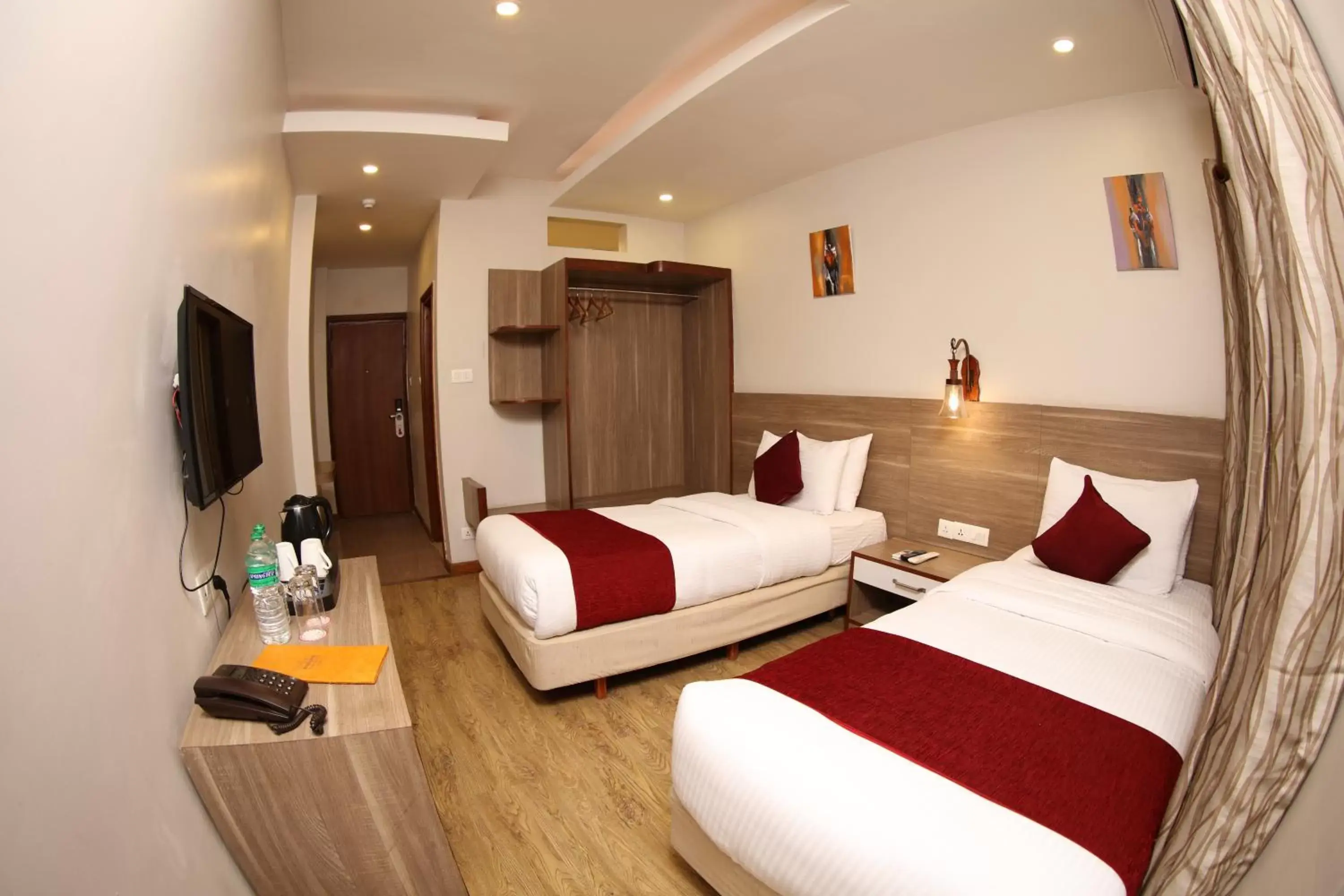 Bedroom, Bed in Hotel Arts Kathmandu