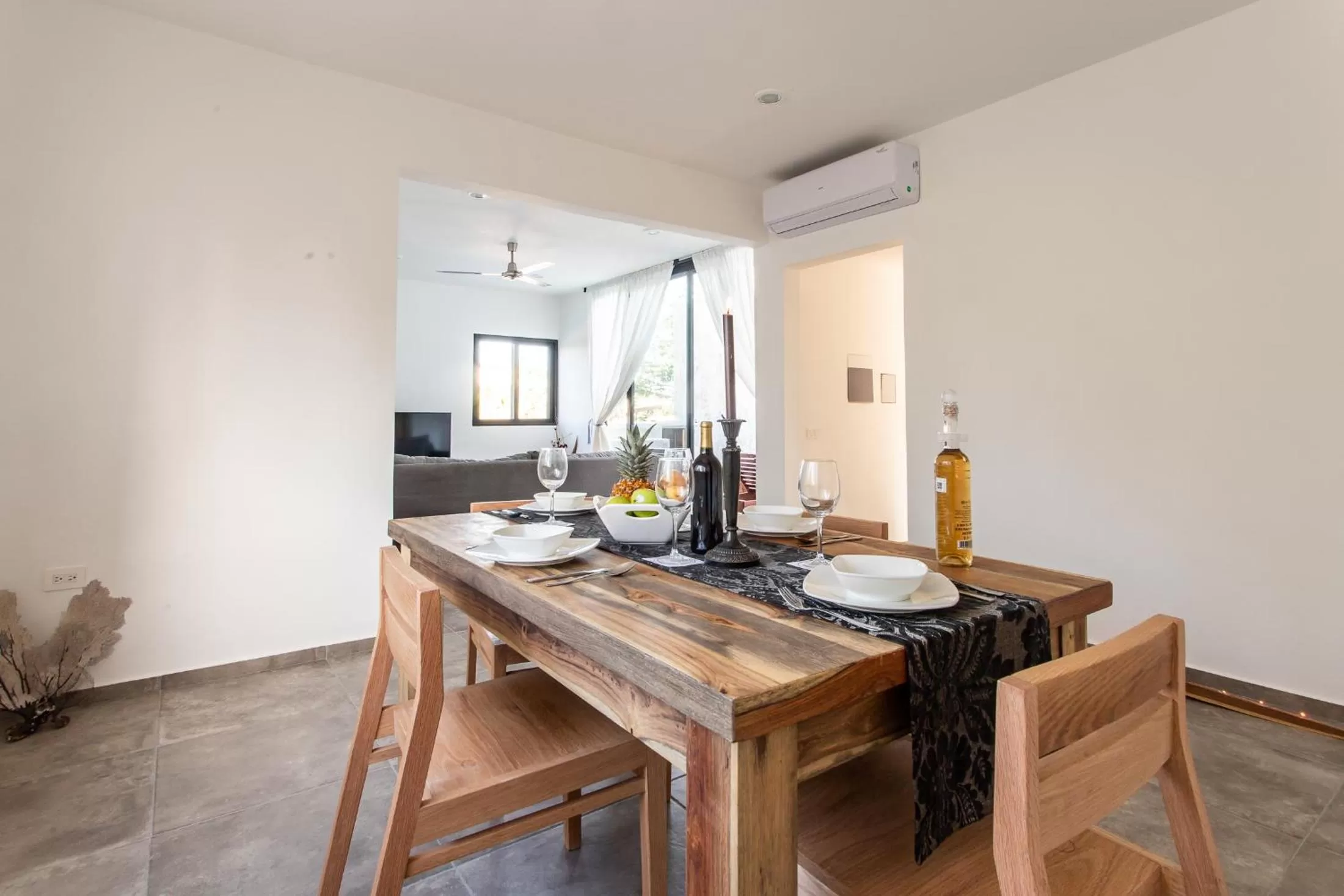 Dining area in Panacea Condo Tulum