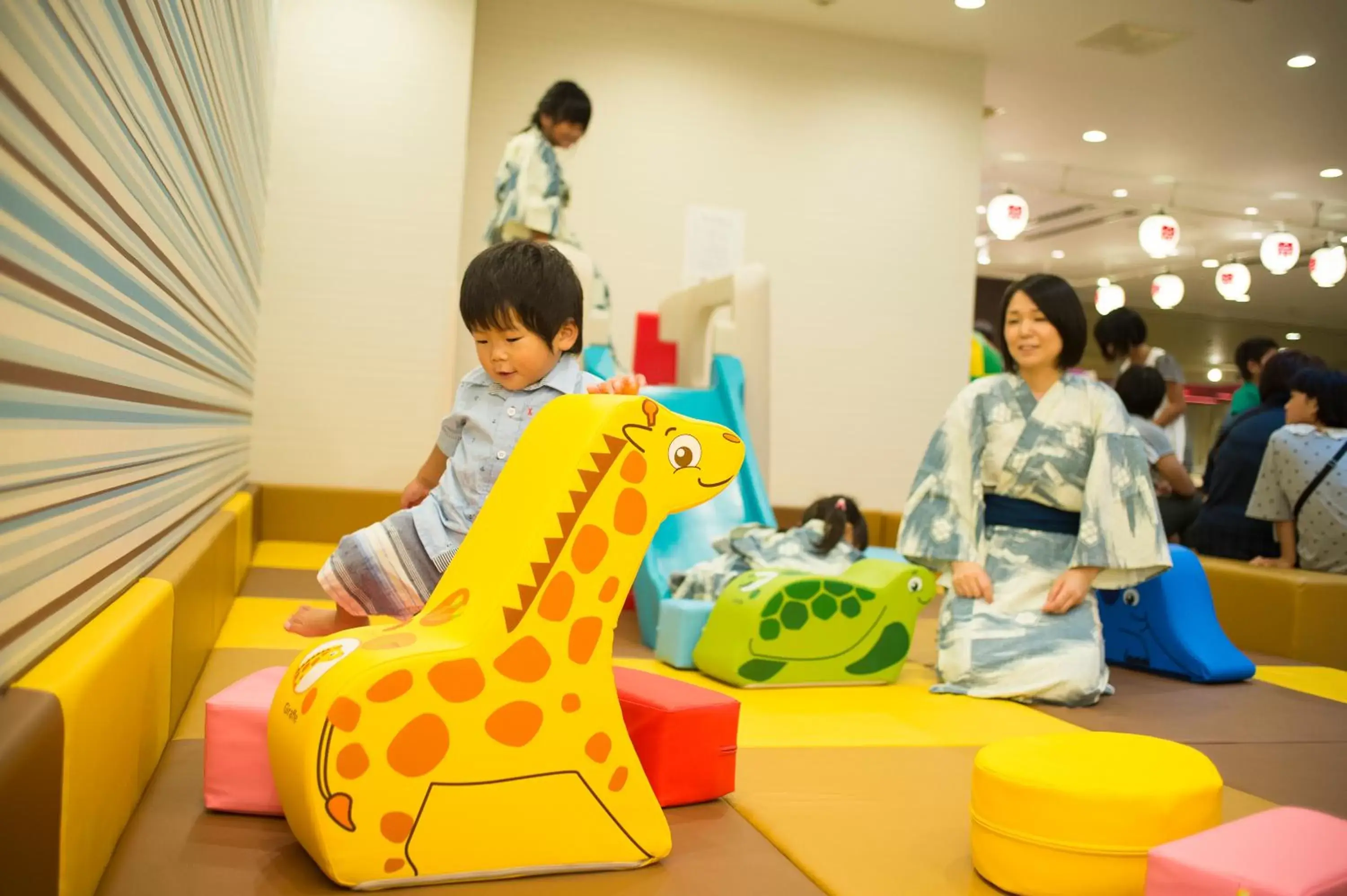 Children play ground, Children in KAMENOI HOTEL Beppu