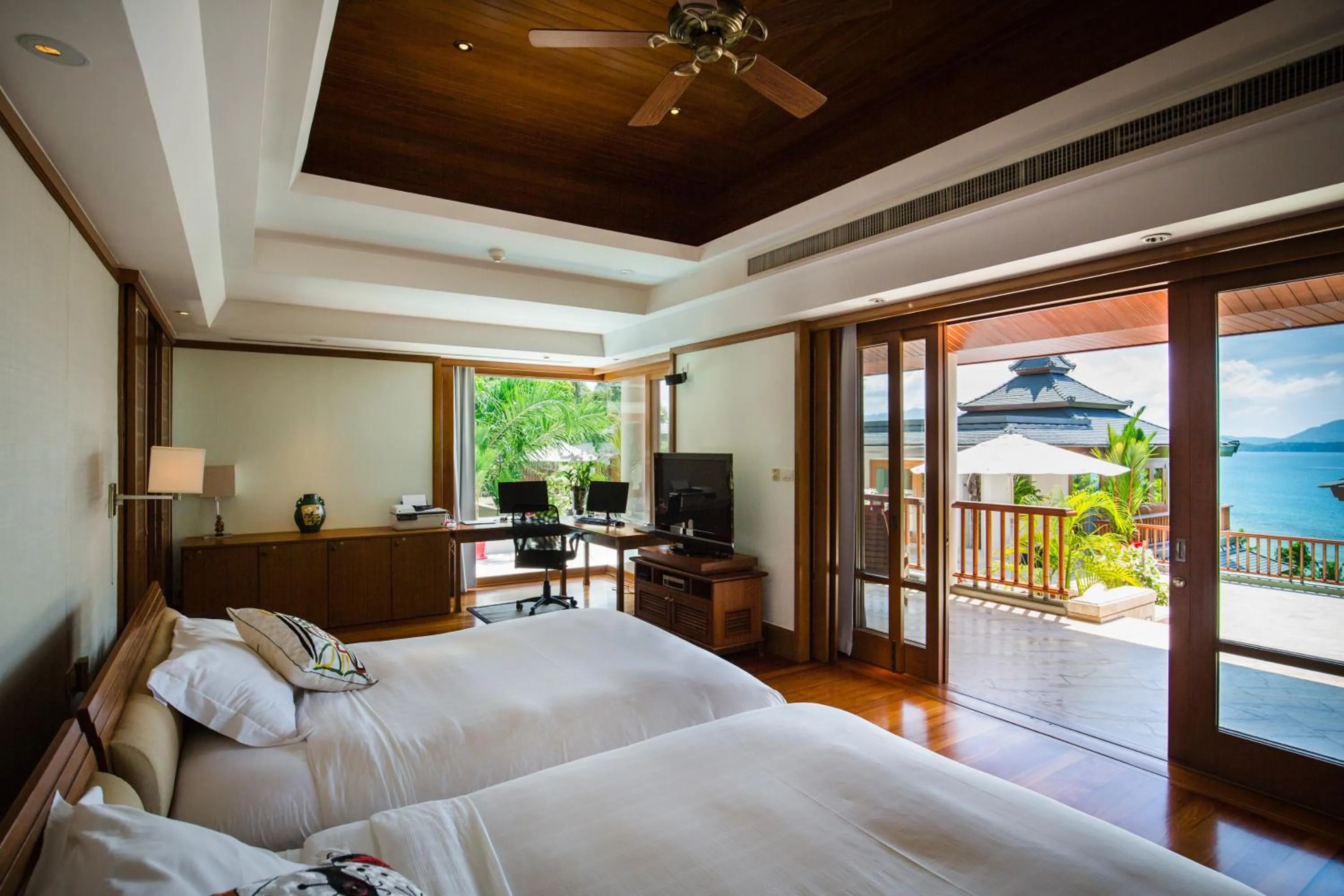 Bedroom, Bed in Trisara Villas & Residences Phuket