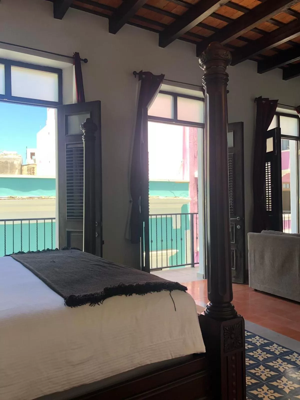 Bed in La Terraza de San Juan