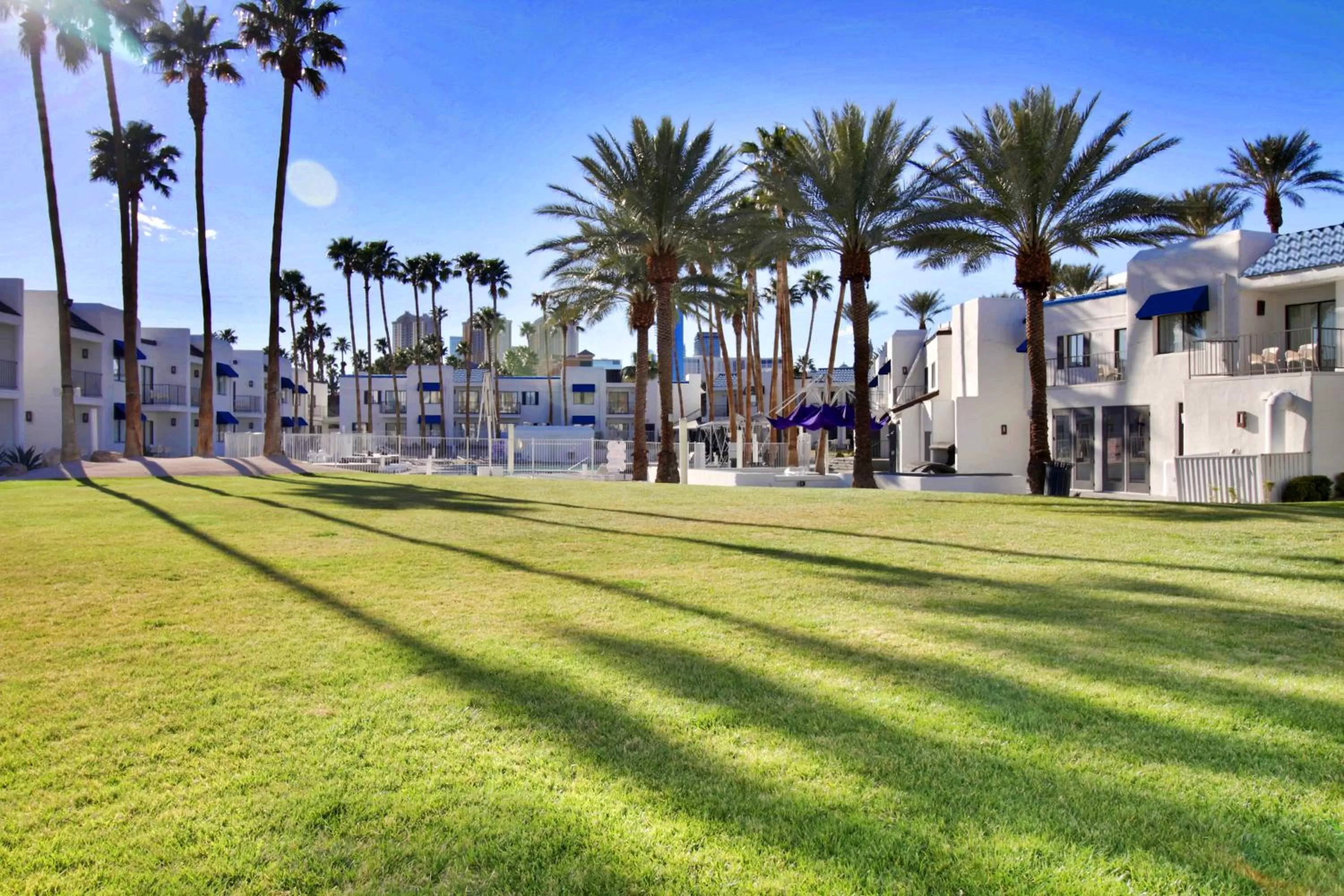 Inner courtyard view in Serene Vegas Boutique Hotel Las Vegas