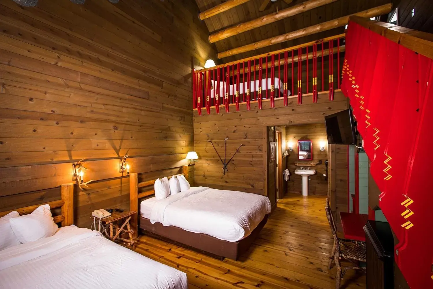 Photo of the whole room, Bed in Drummond Island Resort & Conference Center