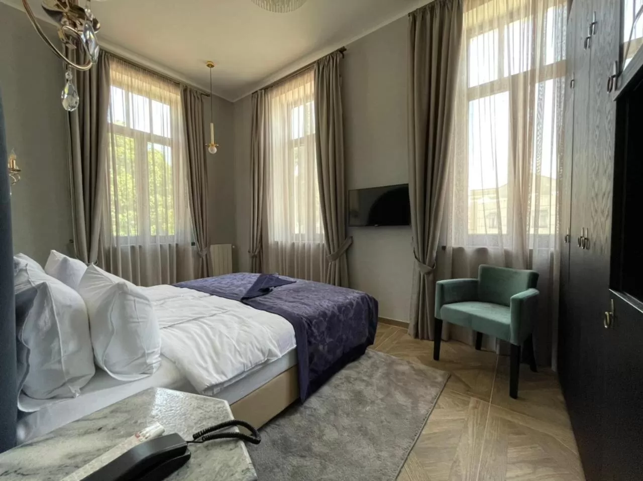 Bed in Orbeliani Residence Hotel