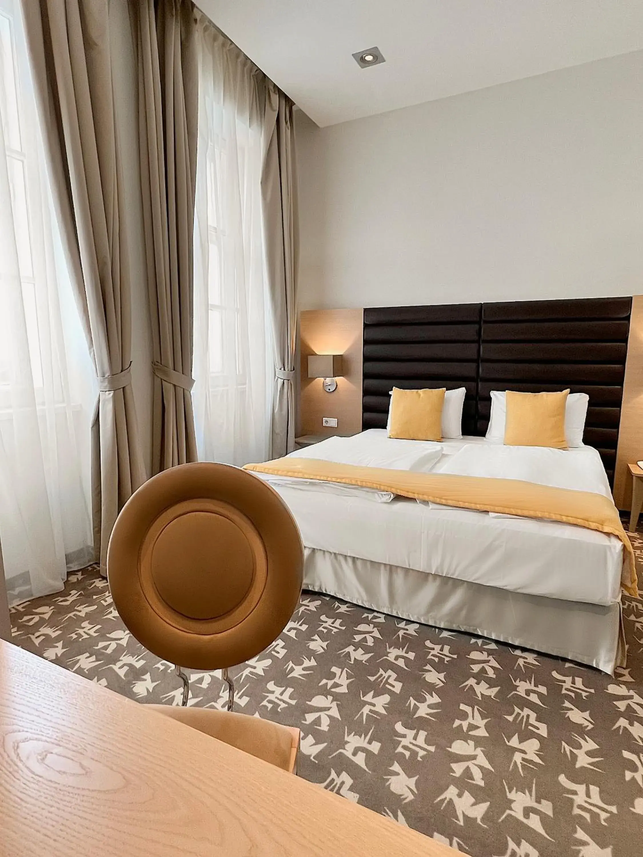 Bed in Buda Castle Hotel Budapest