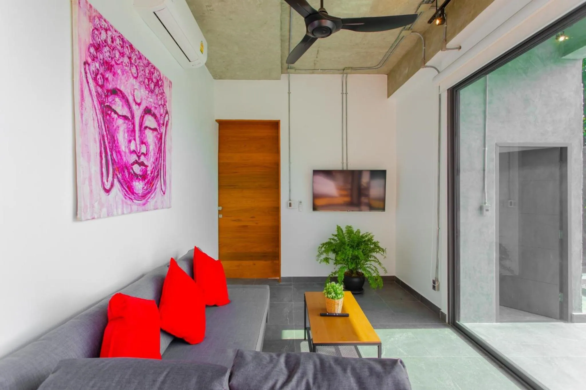 Living room in Baan Saint-Tropez Seaview Villas Kata Beach