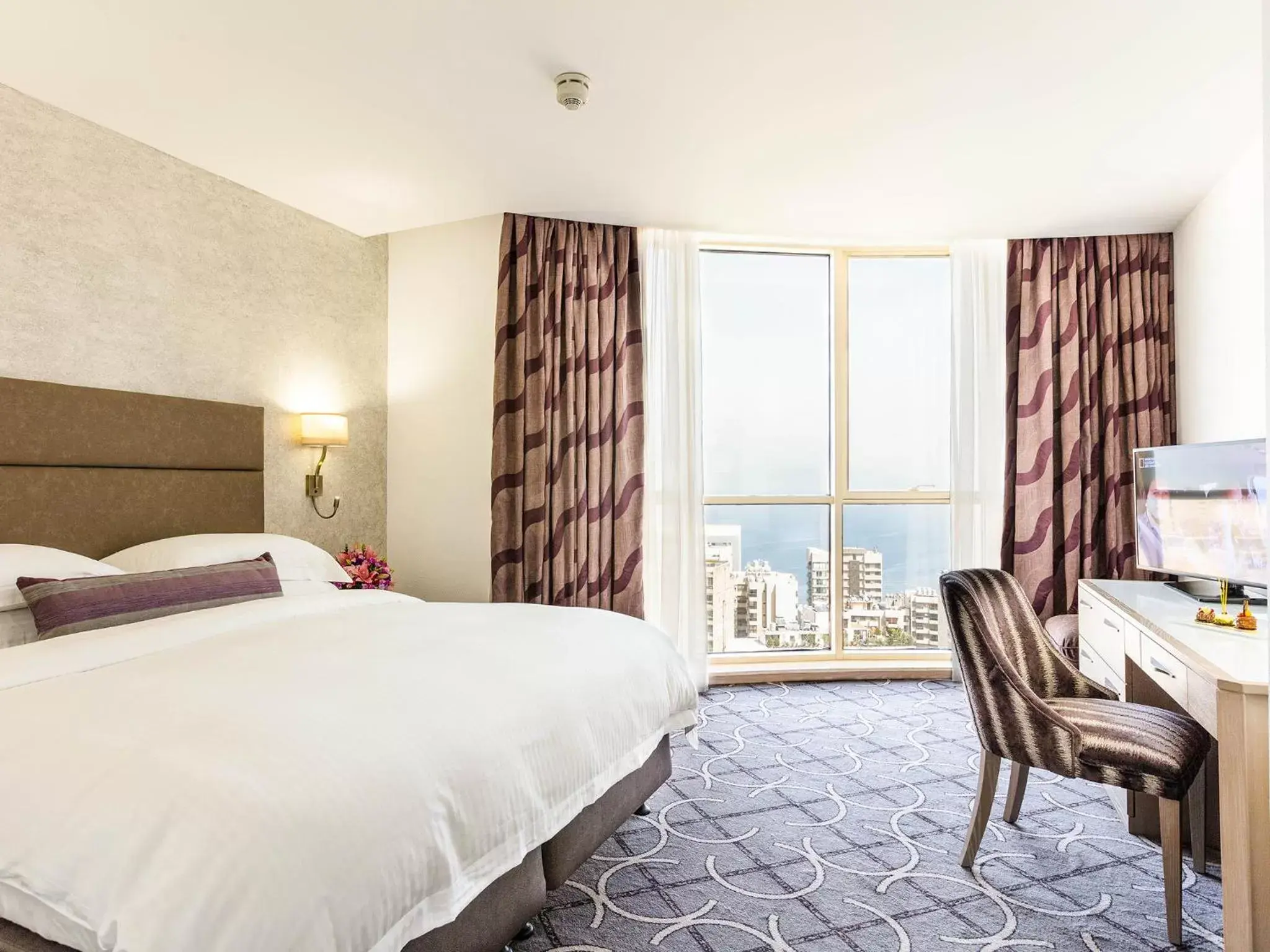 Sea View Room - King Bed in Gefinor Rotana – Beirut Sea View Room - King Bed in Gefinor Rotana – Beirut