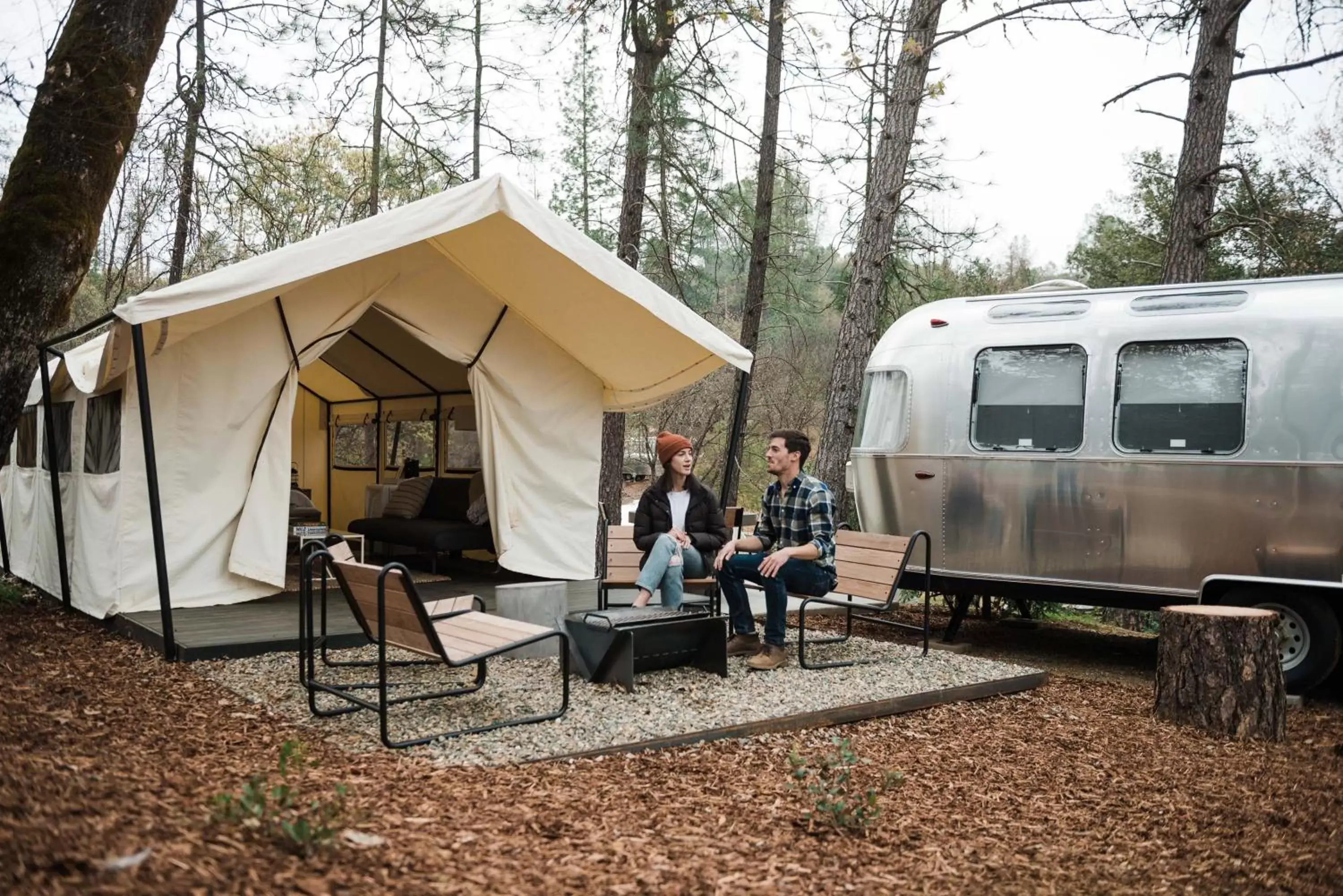 Patio in AutoCamp Zion